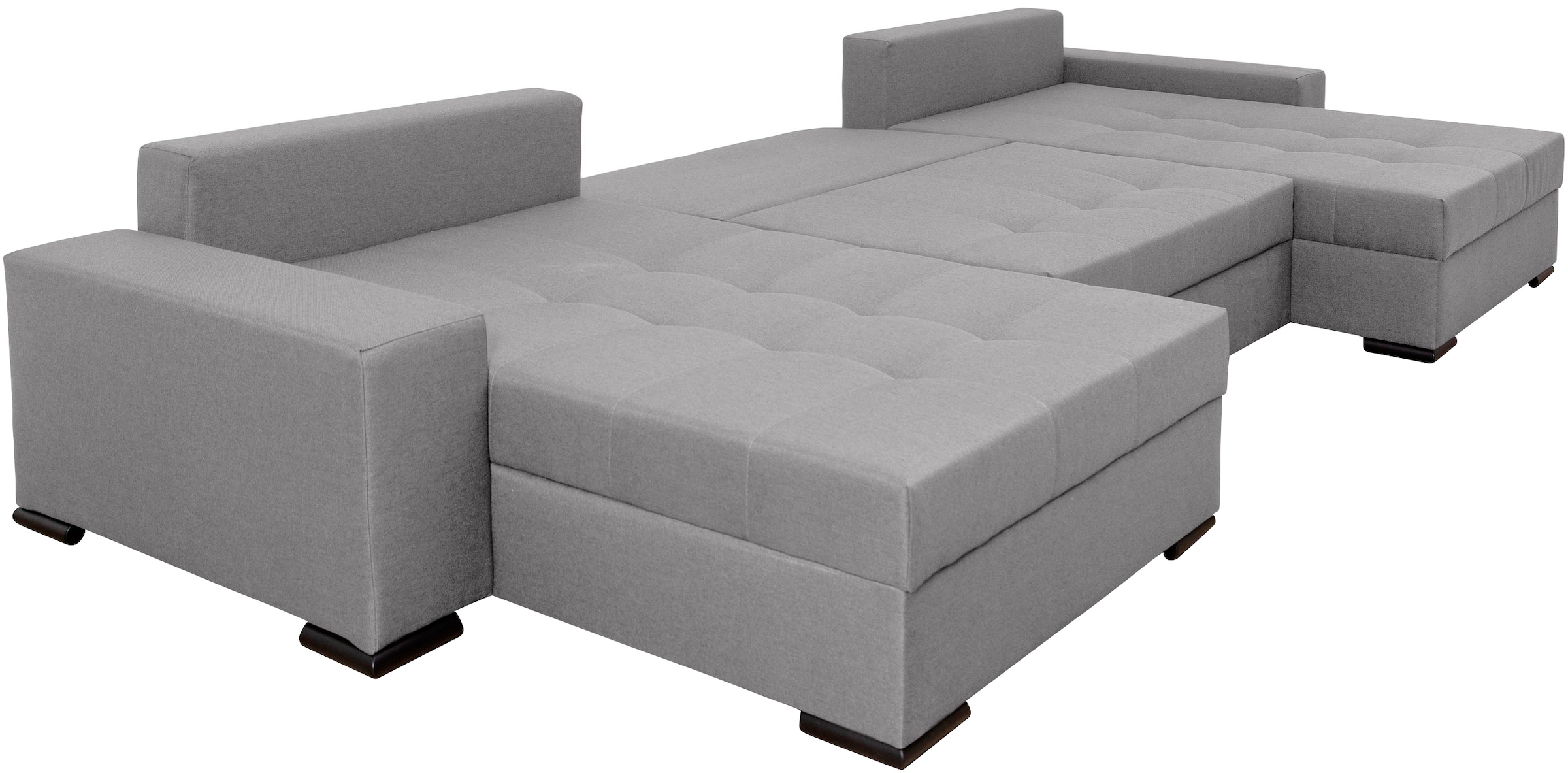 COLLECTION AB Paysage de salon »Josy XXXL-Relax U-Form, B: 352 cm« mit Bettfunktion, Bettkasten & 2 Nackenkissen, Federkern