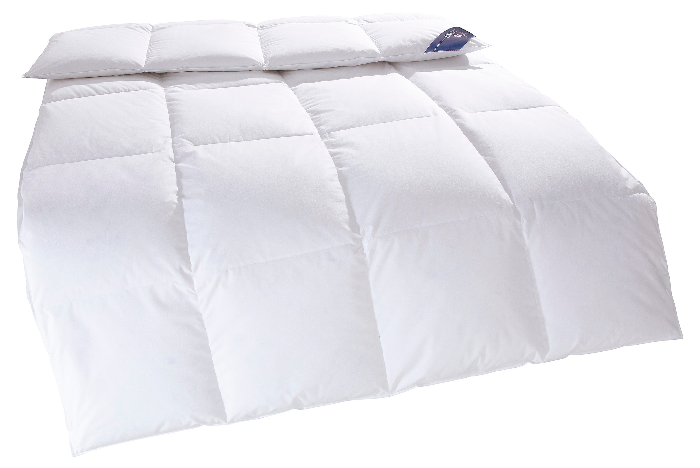 Excellent Daunenbettdecke »VENEDIG, Bettdecken für Sommer und Winter, Decke«, warm, Füllung 90% Daunen, 10% Federn, Bezug 100% Baumwolle, (1 St.), Bettdecke 135x200 cm, 155x220cm und weitere Grössen, Made in Germany