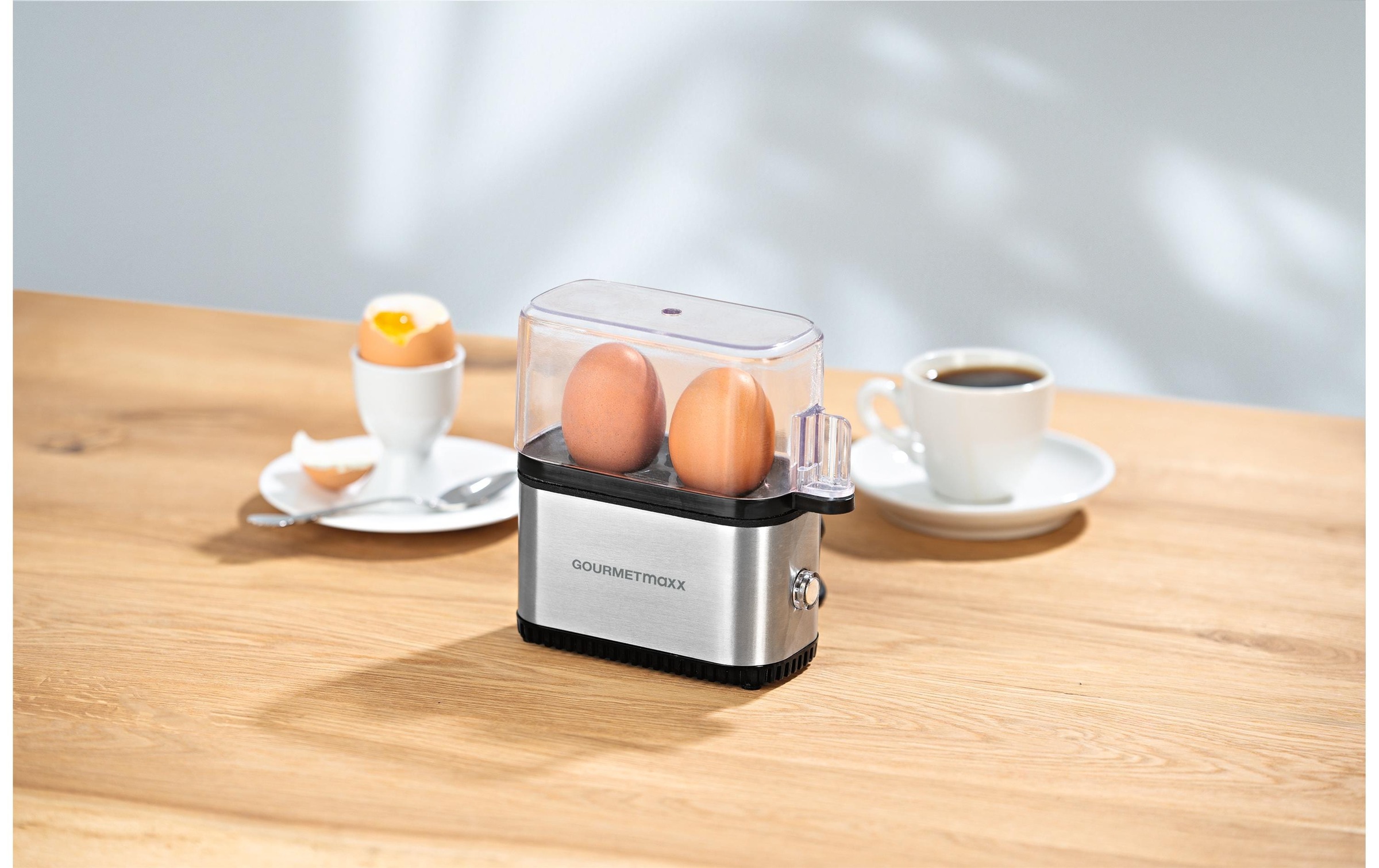 GOURMETmaxx Eierkocher »Kompakt 2.0 Silber, 2 Eier«, 200 W