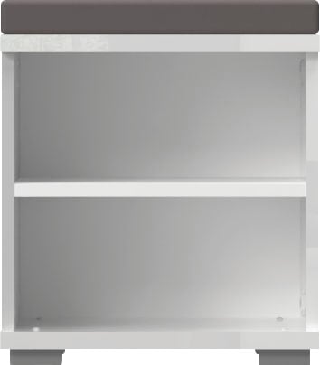 GOODproduct Schuhbank »Piano, Sitzbank inkl. Polsterkissen« (H/B/T): 53/46/35cm,  UV lackiert, hochglänzend, Soft-Close Funktion