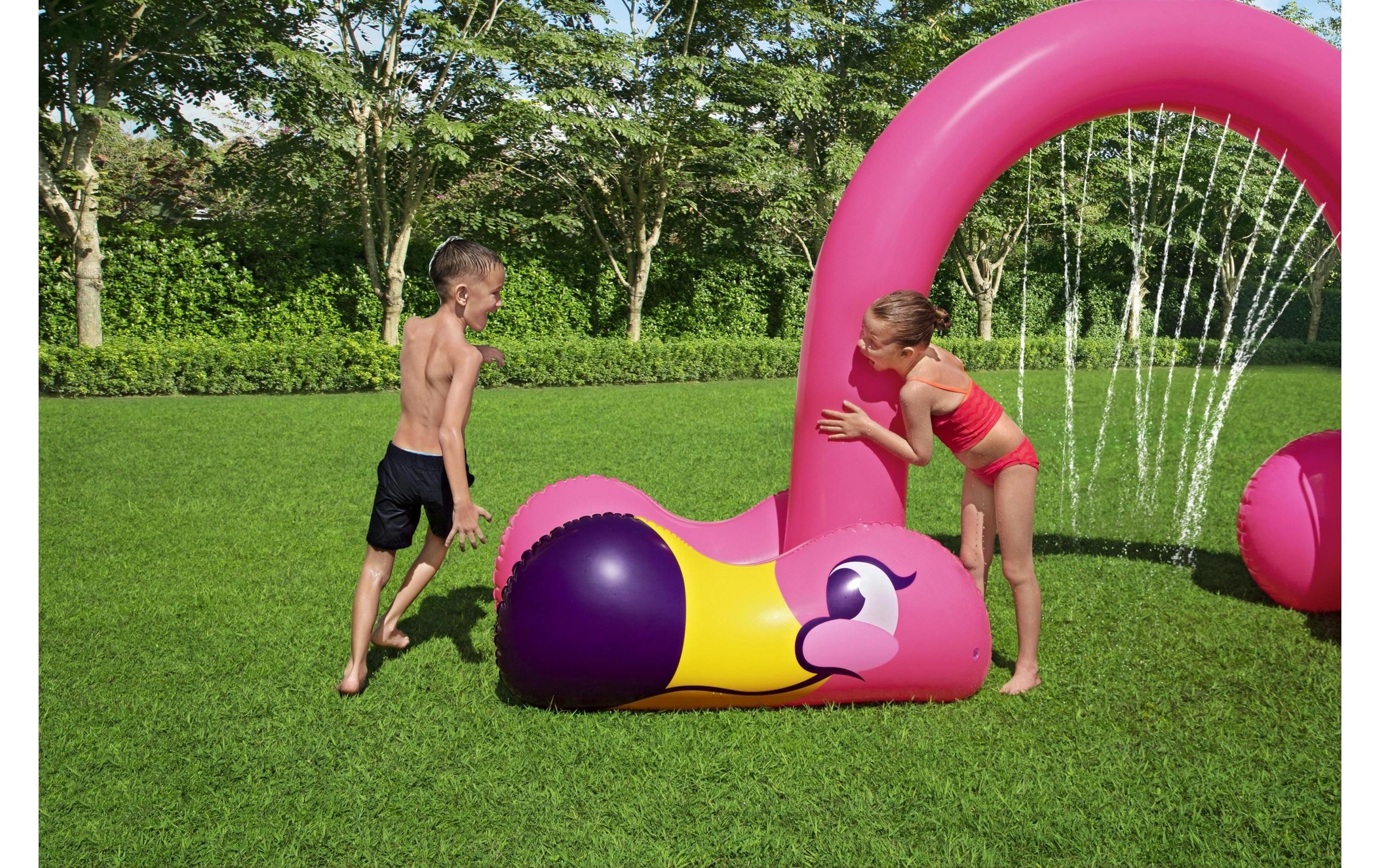 Bestway Spiel-Wassersprenkler »Jumbo Flamingo 340 x 110 x 193 cm«