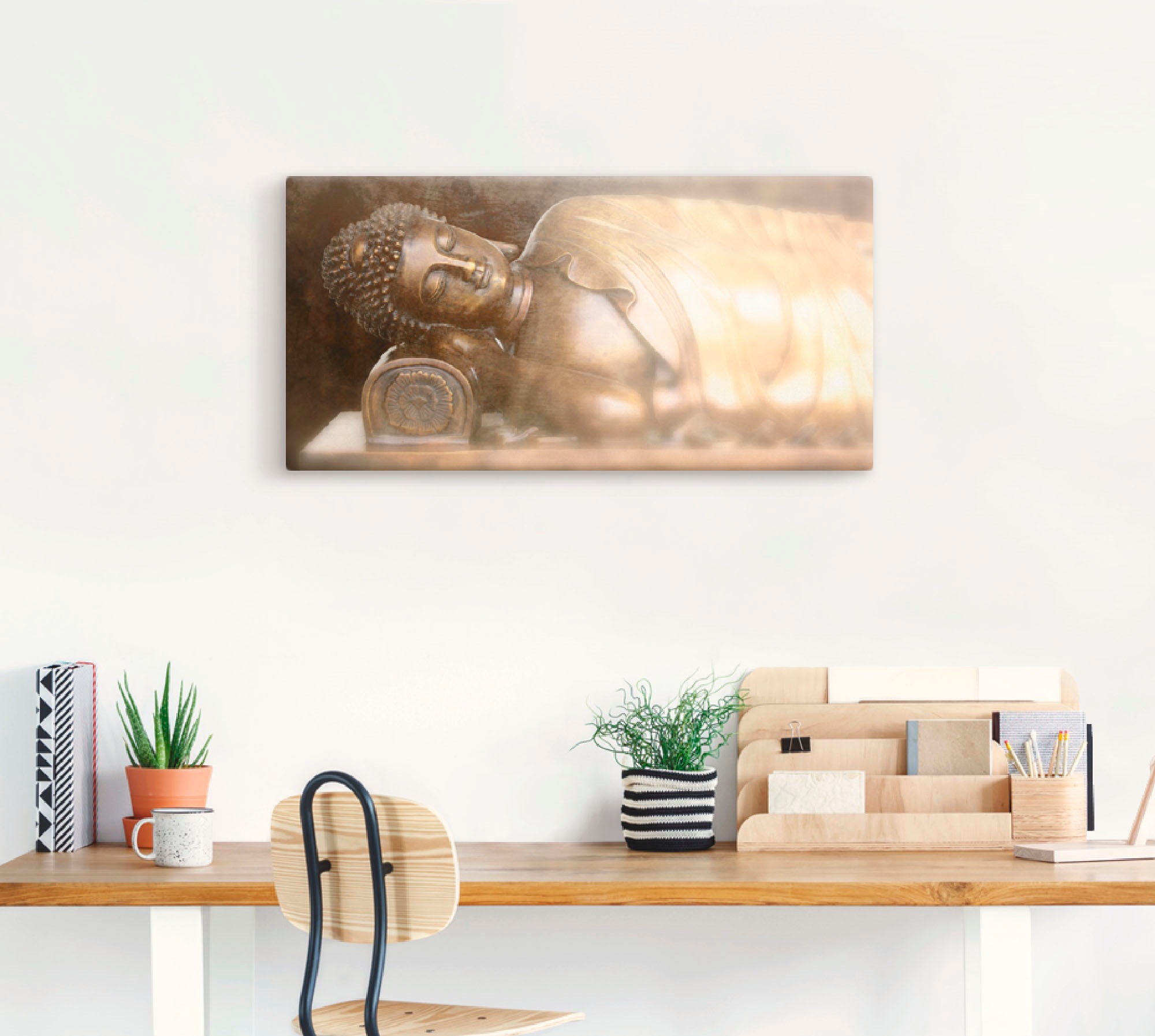 Artland Wandbild »Buddha«, Religion, (1 St.), als Leinwandbild, Wandaufkleber in verschied. Grössen