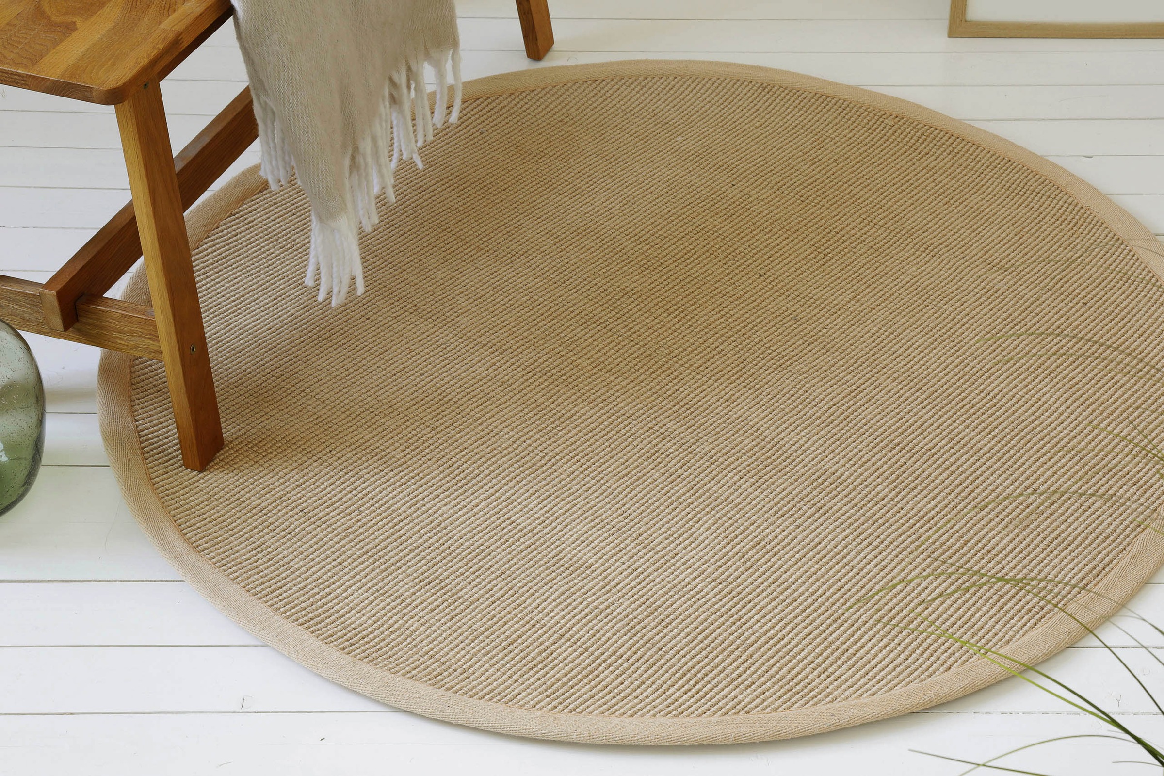 Image of GOODproduct Teppich "Liora, Juteteppich, auch als Läufer" rund 5 mm Höhe Flachgewebe, Jute in Sisal Optik, Esszimmer, Flur, uni farben