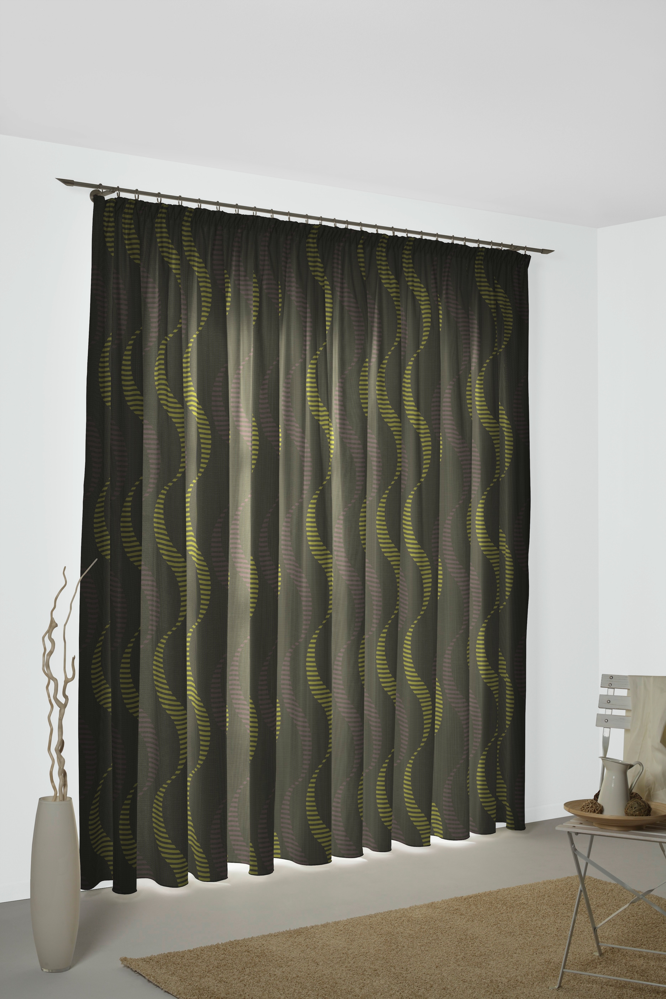 Wirth Vorhang »Lupara« Kräuselband 1 Stk. tlg.