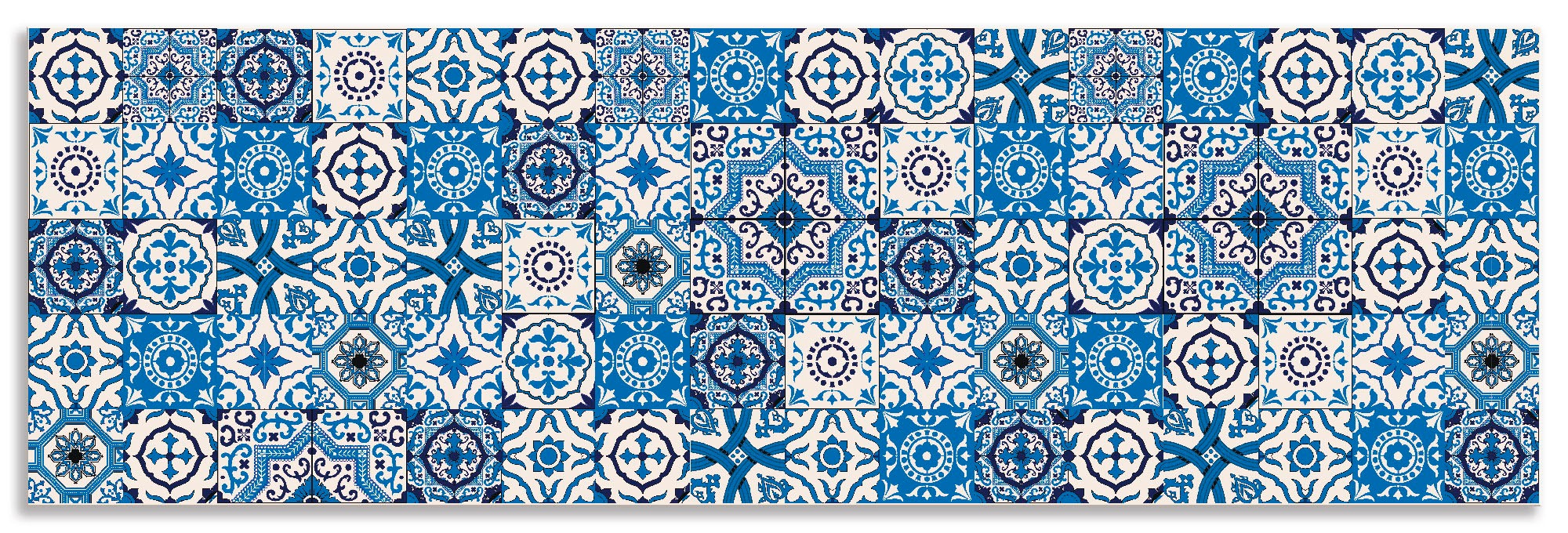 Image of Artland Küchenrückwand »Orientalische Fliesen«, (1 tlg.), selbstklebend in vielen Grössen - Spritzschutz Küche hinter Herd u. Spüle als Wandschutz vor Fett, Wasser u. Schmutz - Rückwand, Wandverkleidung aus Alu bei Ackermann Versand Schweiz