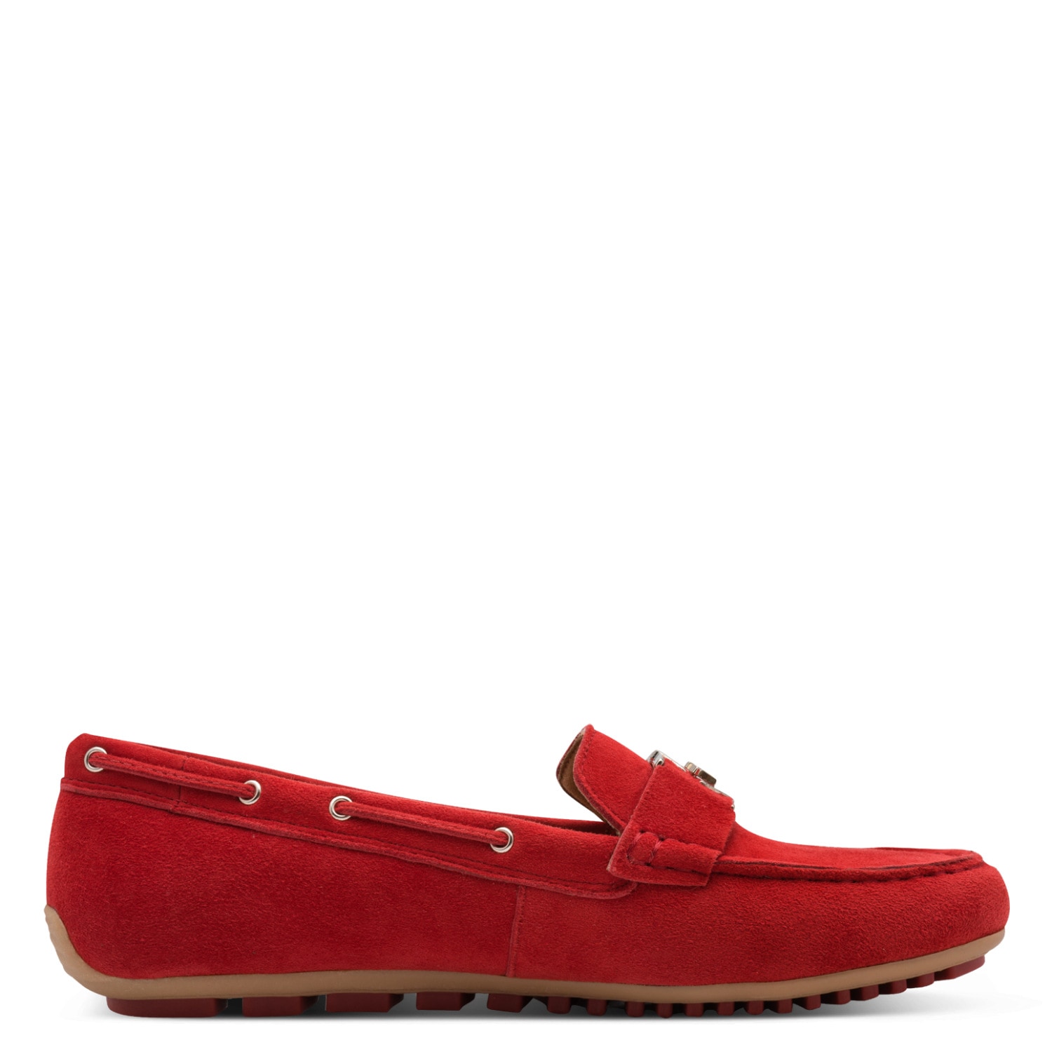 Tamaris Mokassin  , Slipper, Schlupfschuh, Flats mit Ösen und modischen Durchzügen