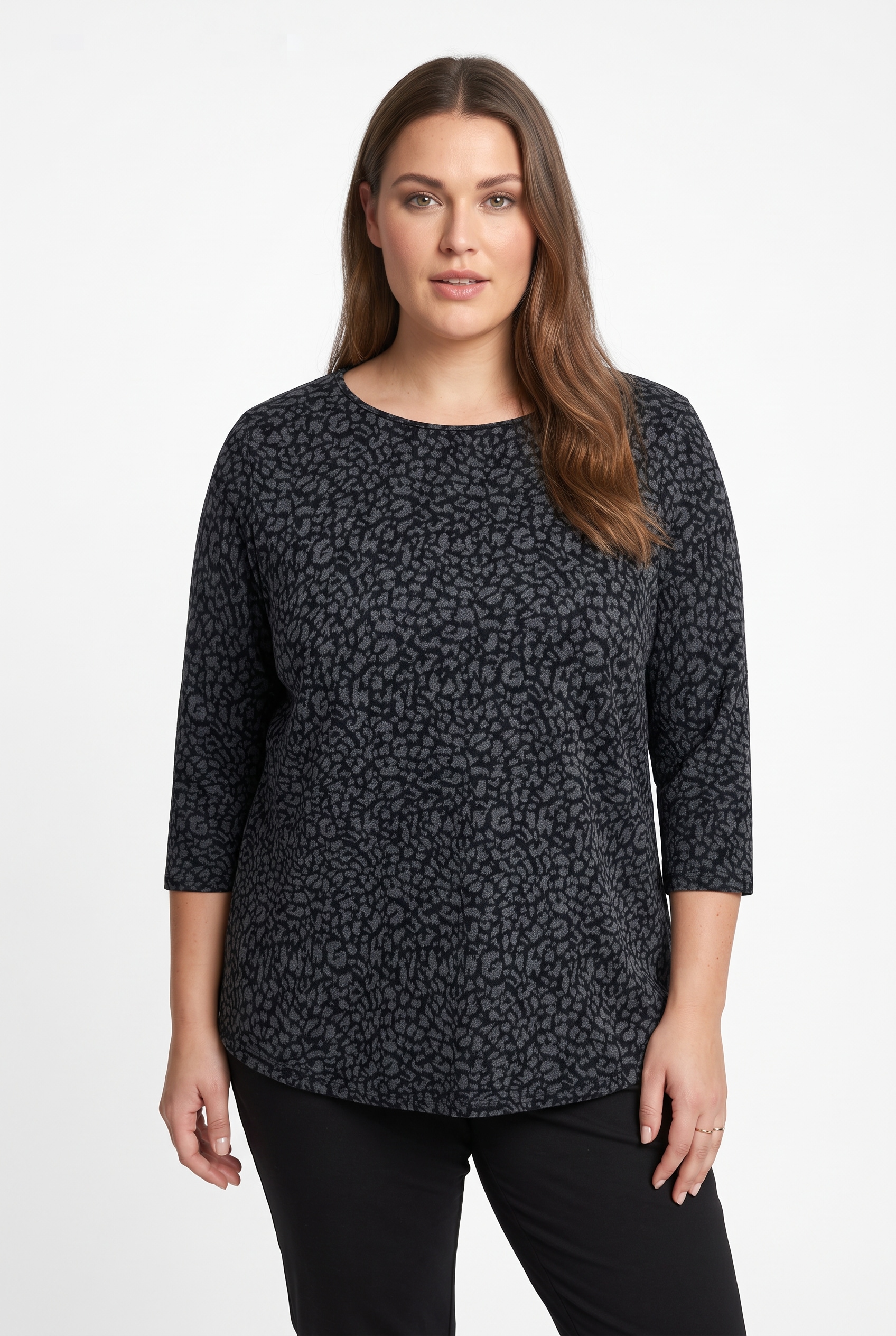 Image of ONLY CARMAKOMA 3/4-Arm-Shirt "CARMARRY MARTHA 3/4 BLOUSE JRS" Kunstfaser