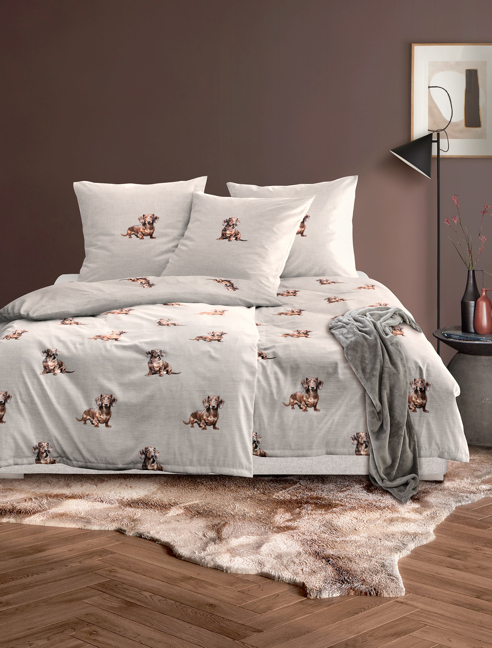 Image of Irisette Bettwäsche "Zobel 8921" 2 Flausch-Cotton, 2 teilig, samtig weich