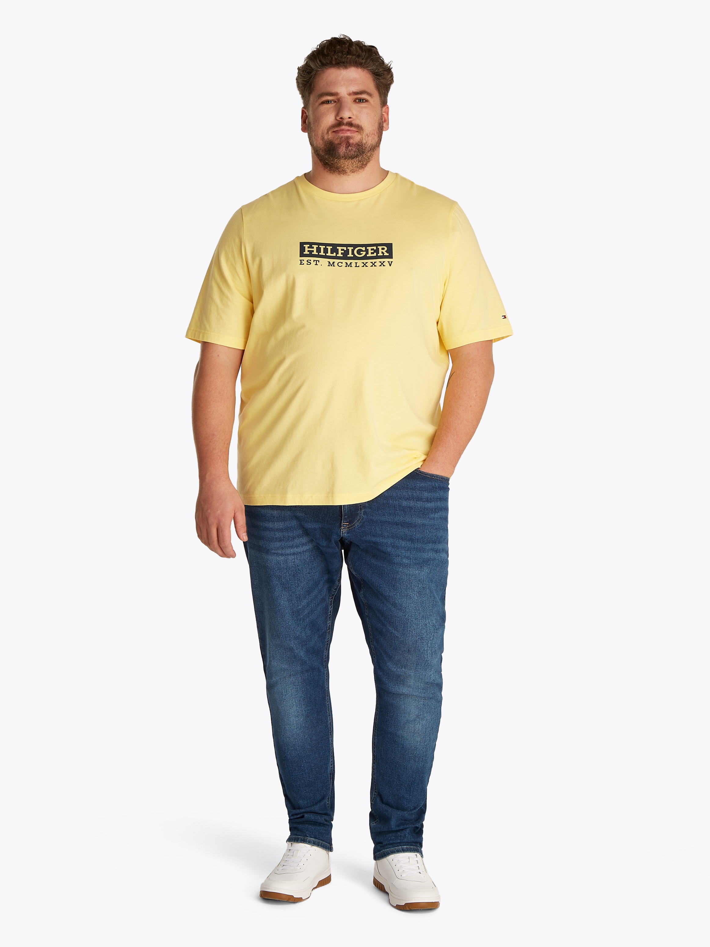 Tommy Hilfiger Big & Tall Kurzarmshirt »BT-COLOUR TO COLOR GRAPHIC TEE-B«, Grosse Grössen