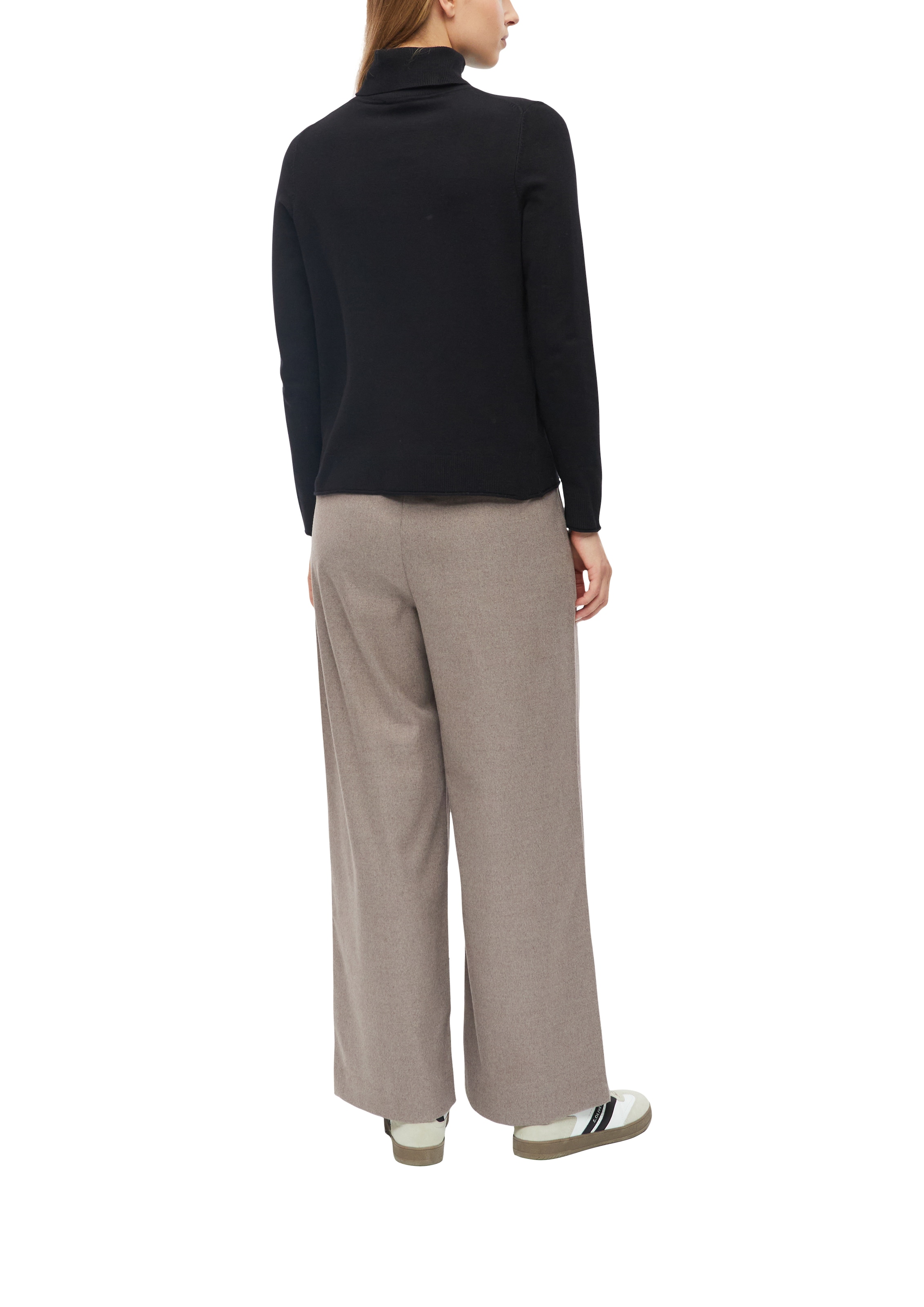 s.Oliver Rollkragenpullover mit Viskose / Feinstrick