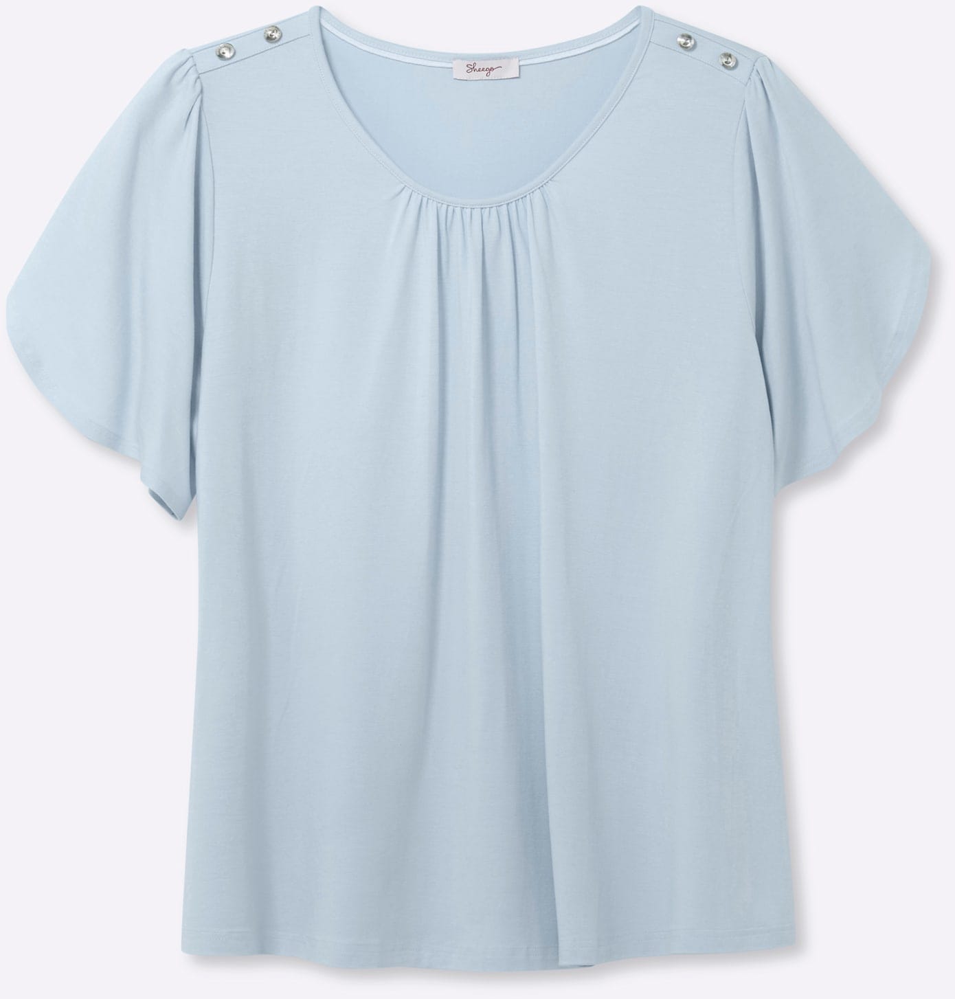 Sheego Shirt à col rond »Shirt« 1