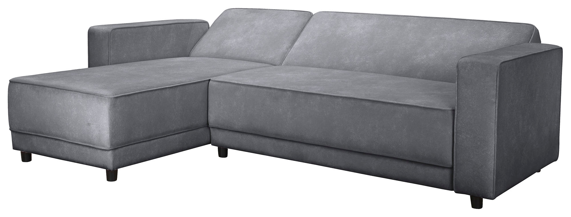 Dorel Home Ecksofa »Allie Schlafsofa 230 cm mit Relaxfunktion in der Rückenlehne« Schlaffunktion (108/194,5cm), trendiger Cord o. pflegeleichter Velours