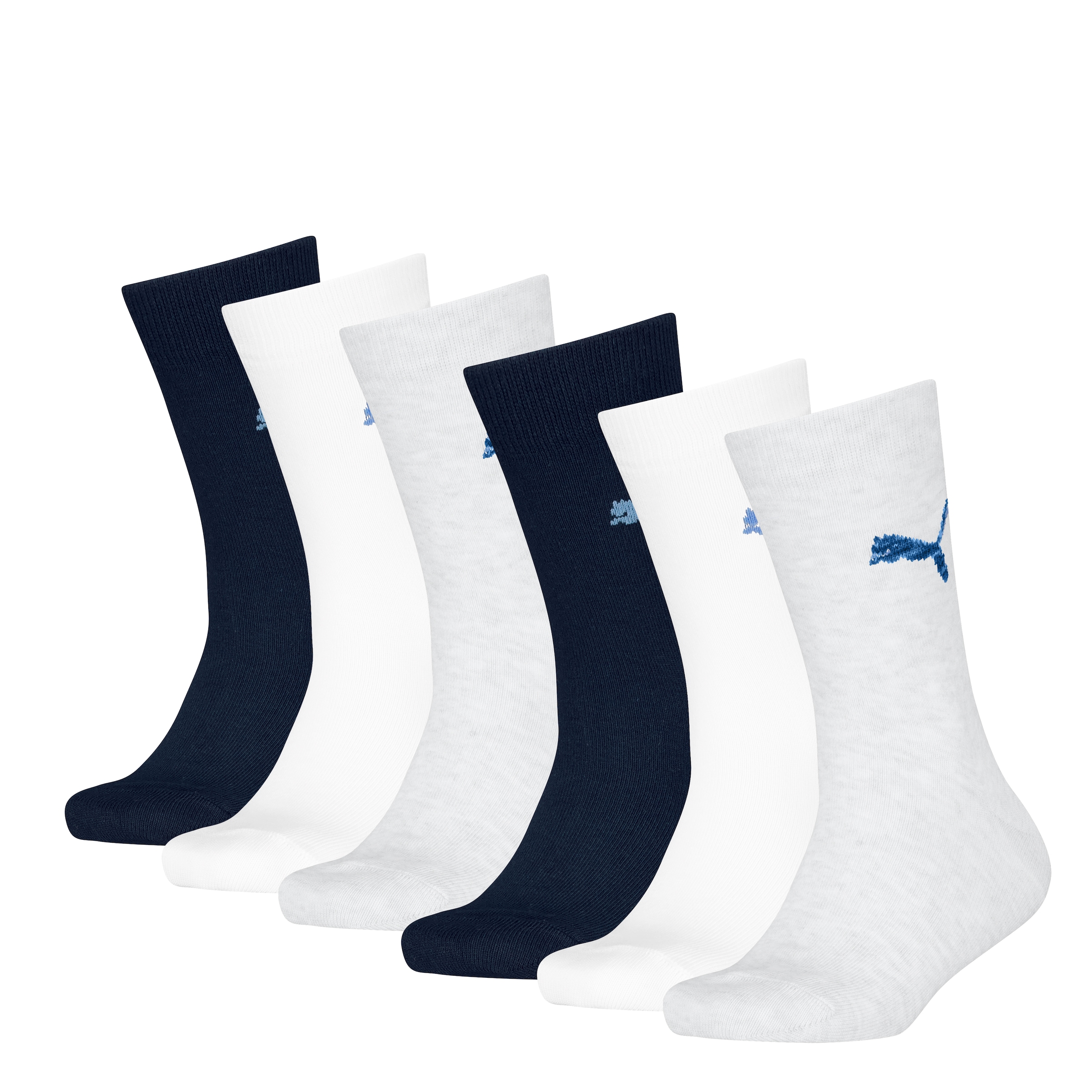 PUMA Socken »PUMA KIDS EASY RIDER 6P ECOM« 6 Paar,  Sportsocken, Rippenbündchen, Logo