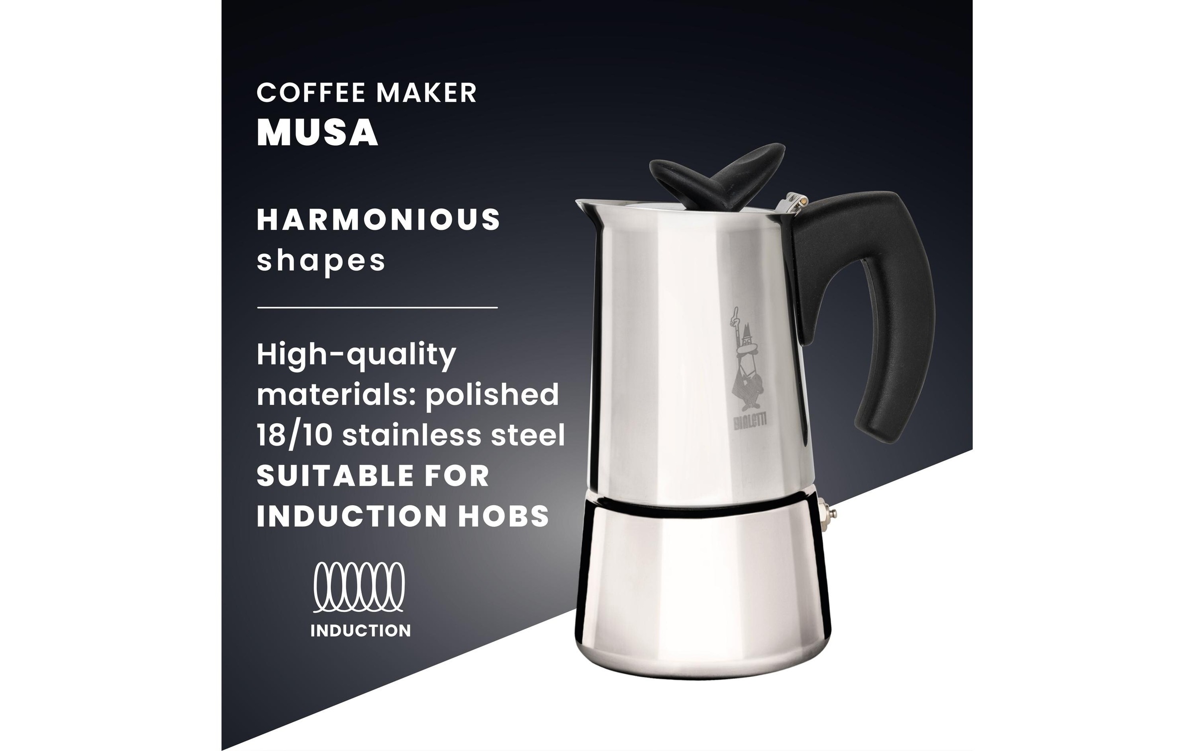 BIALETTI Espressokocher »Musa 2 Tassen«