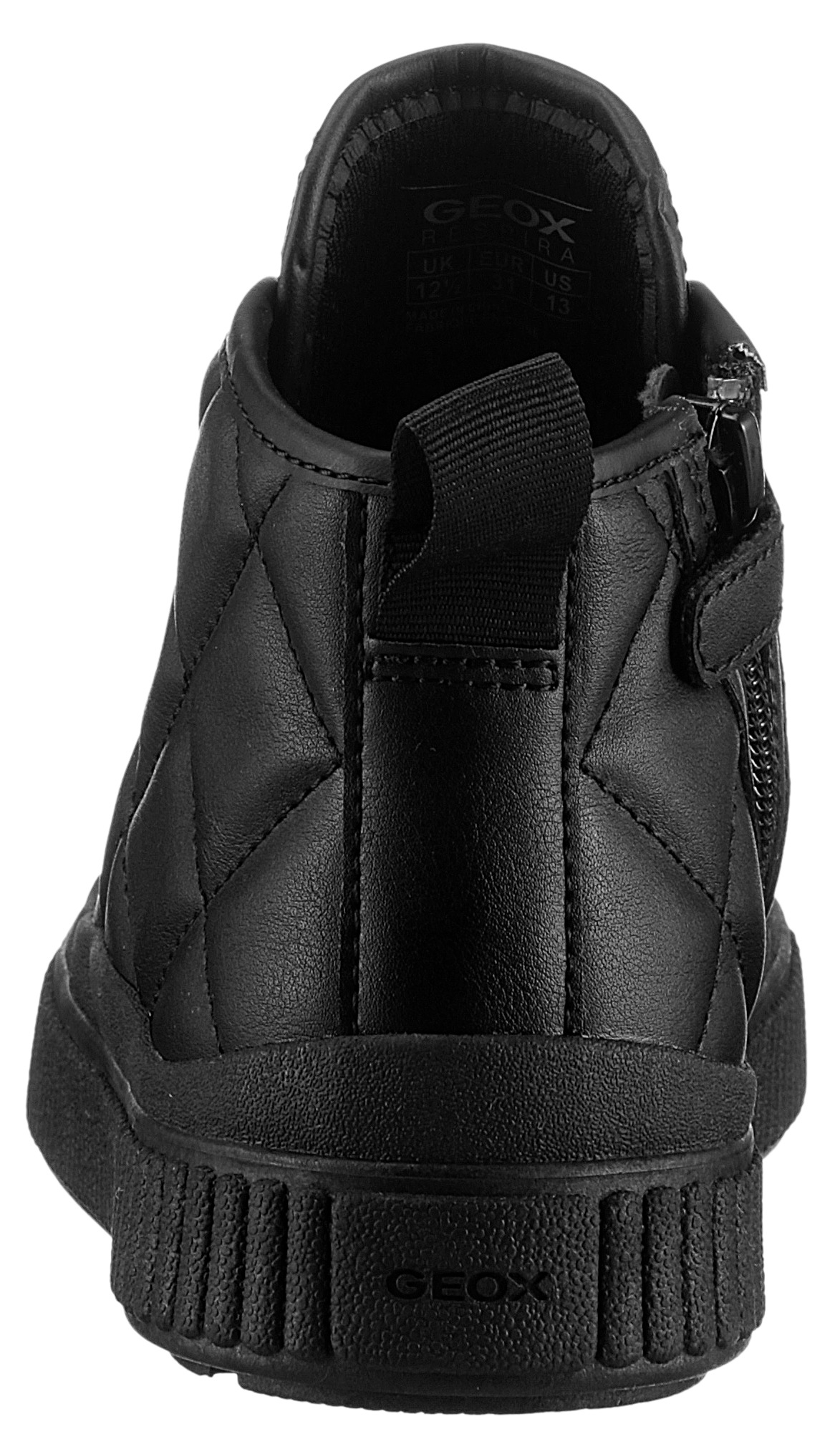 Geox Sneaker »J LAQUINNY GIRL B«, High Top Sneaker, Schnürboots, Freizeitschuh mit Reissverschluss