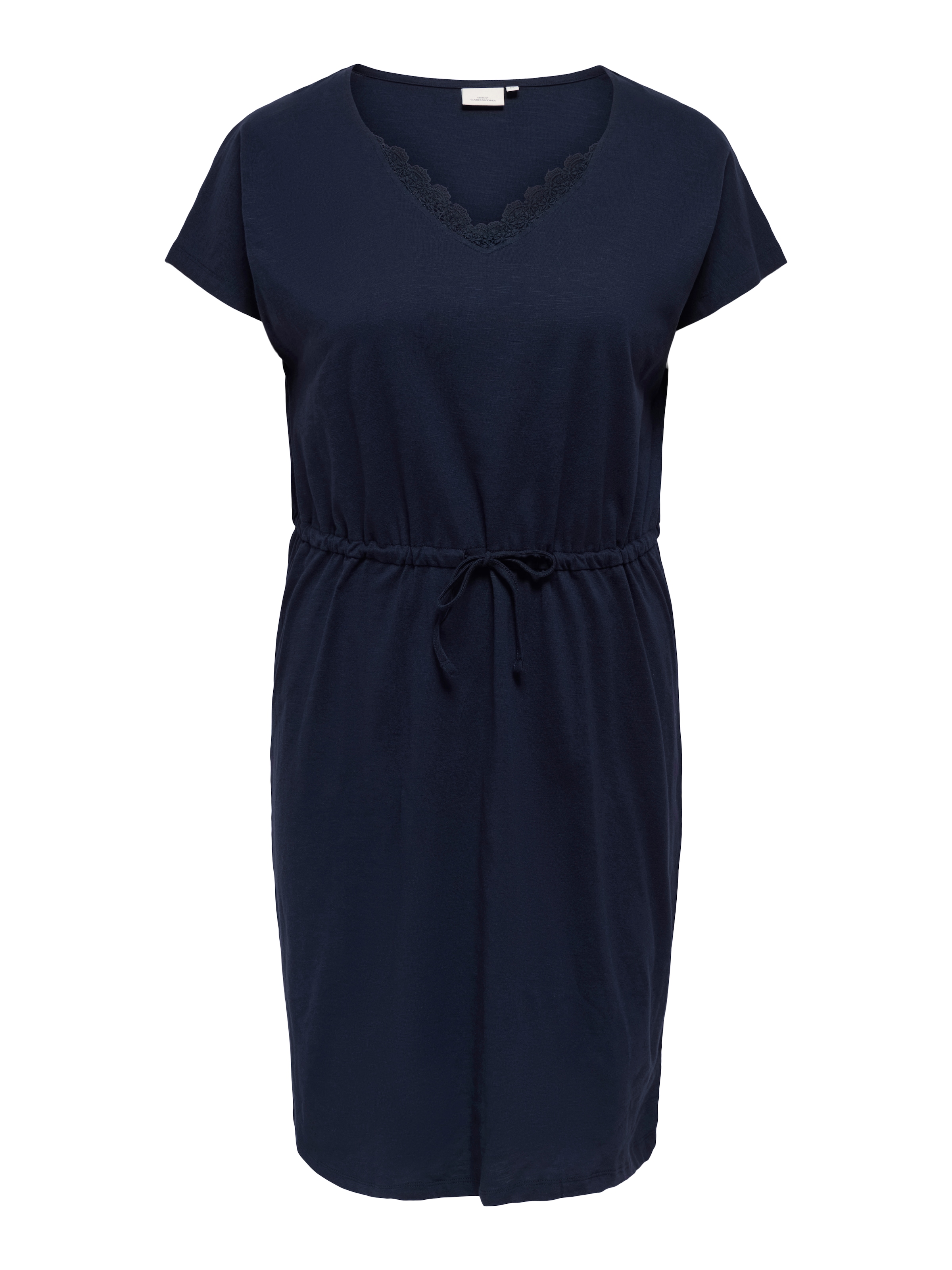 ONLY CARMAKOMA Jerseykleid »CARLILA S/L V-NECK KNEE DRESS JRS BS«