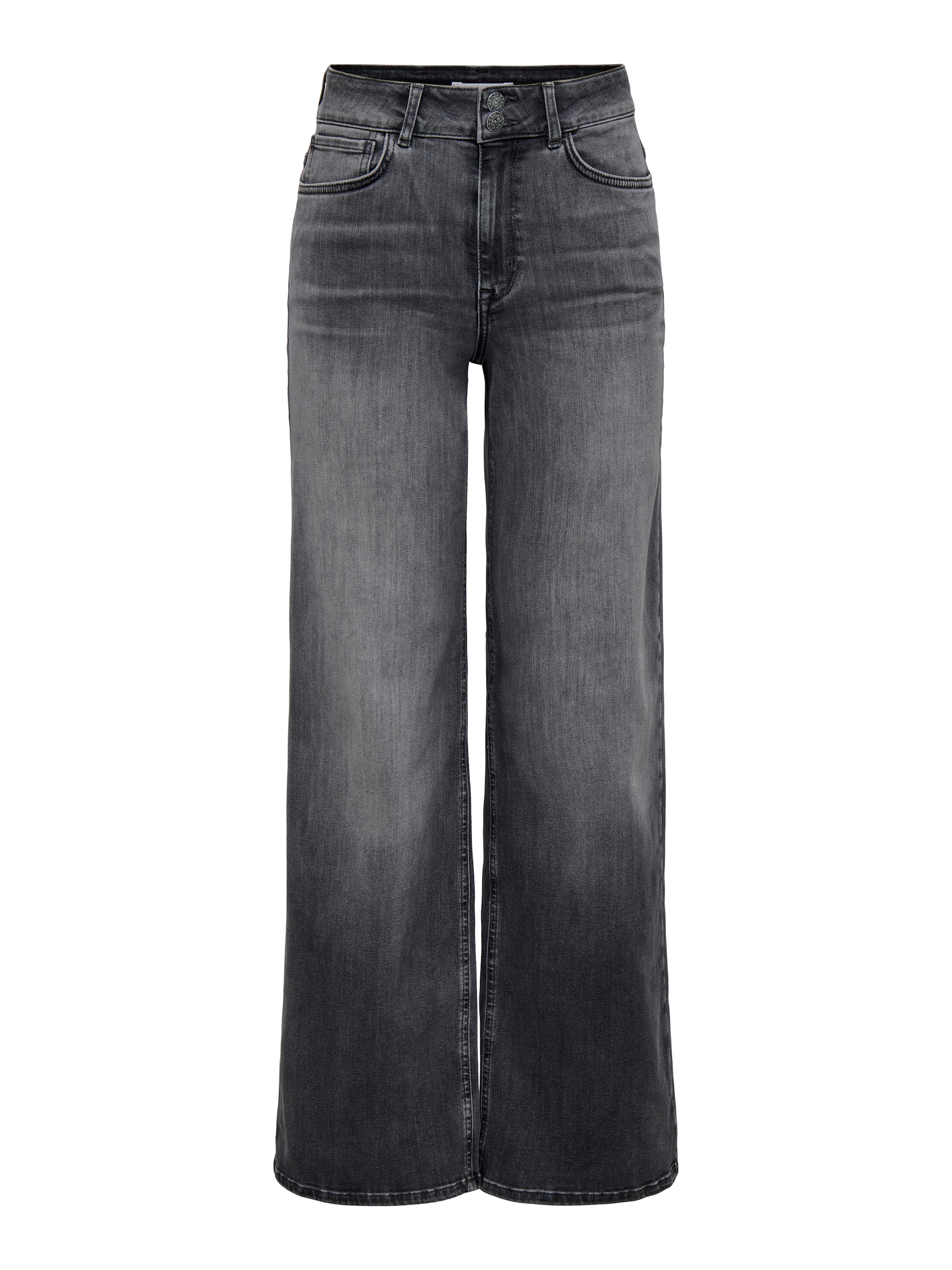 ONLY Jeans taille haute »ONLMADISON BLUSH HW WD DB BT SIK221 NOOS« hohe Leibhöhe, weite Beinform, gewaschener Denim-Look