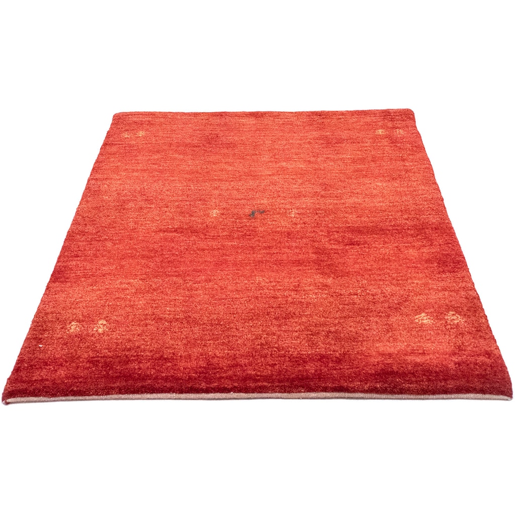 morgenland Wollteppich »Gabbeh Teppich handgeknüpft orange«, rechteckig