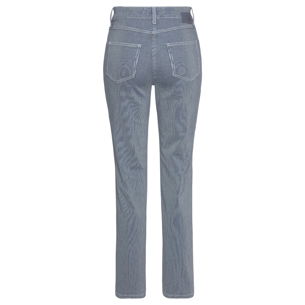 MAC Straight-Jeans »Melanie Stripe«, Figurbetonter femininer Schnitt