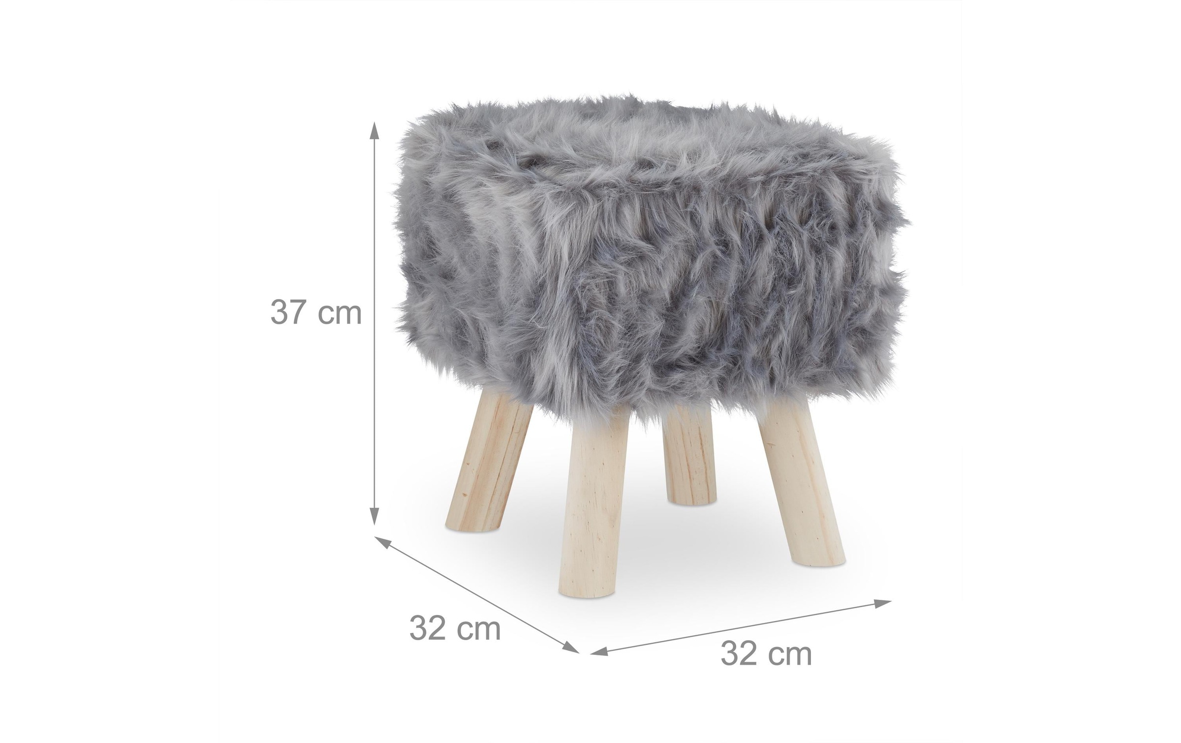 relaxdays Hocker »37 x 32 x 32 cm« Sitzhocker