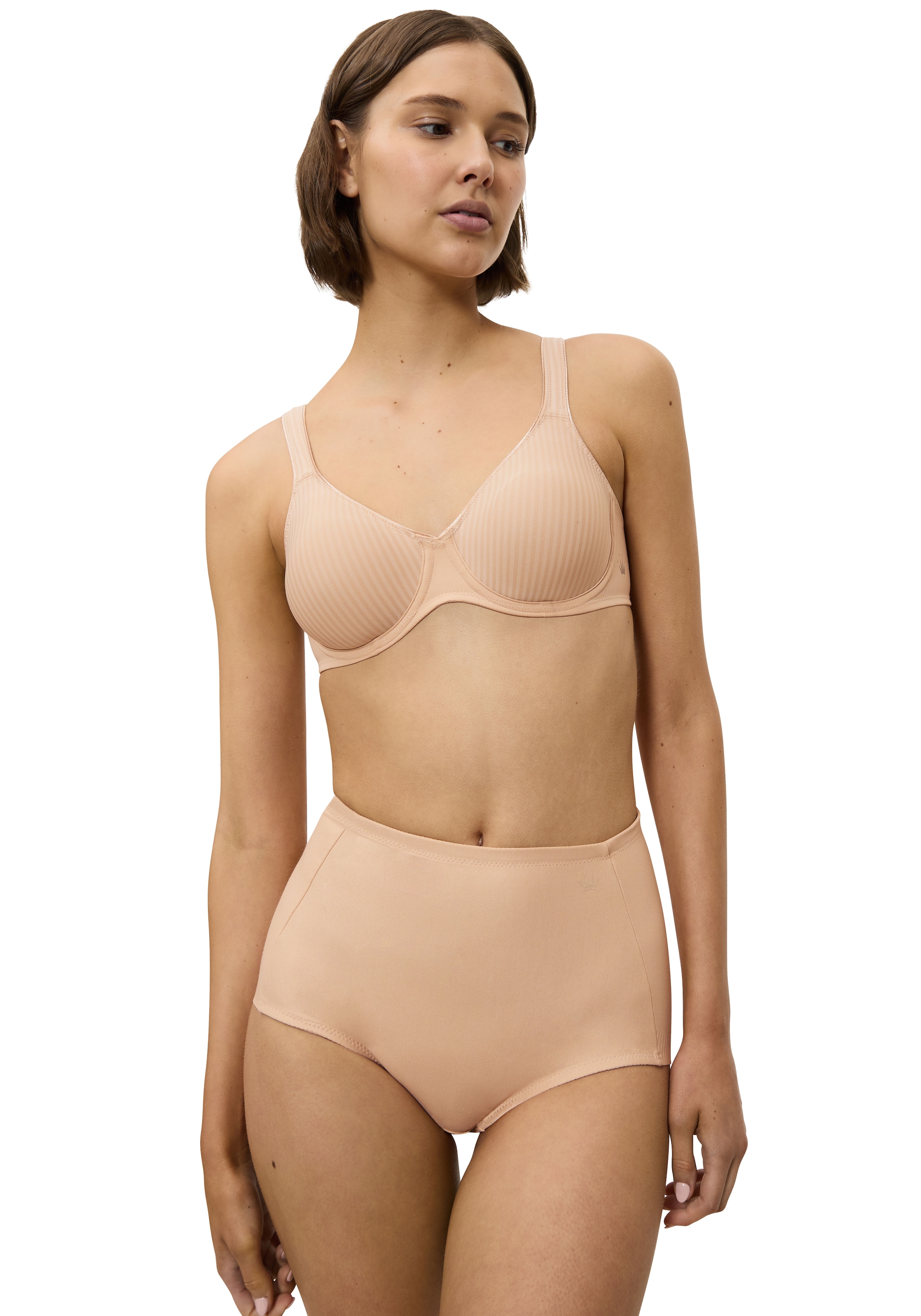 Triumph Bügel-BH »Modern Soft+Cotton W«, Cup B-F, mit dezentem Streifenmuster, Basic Dessous