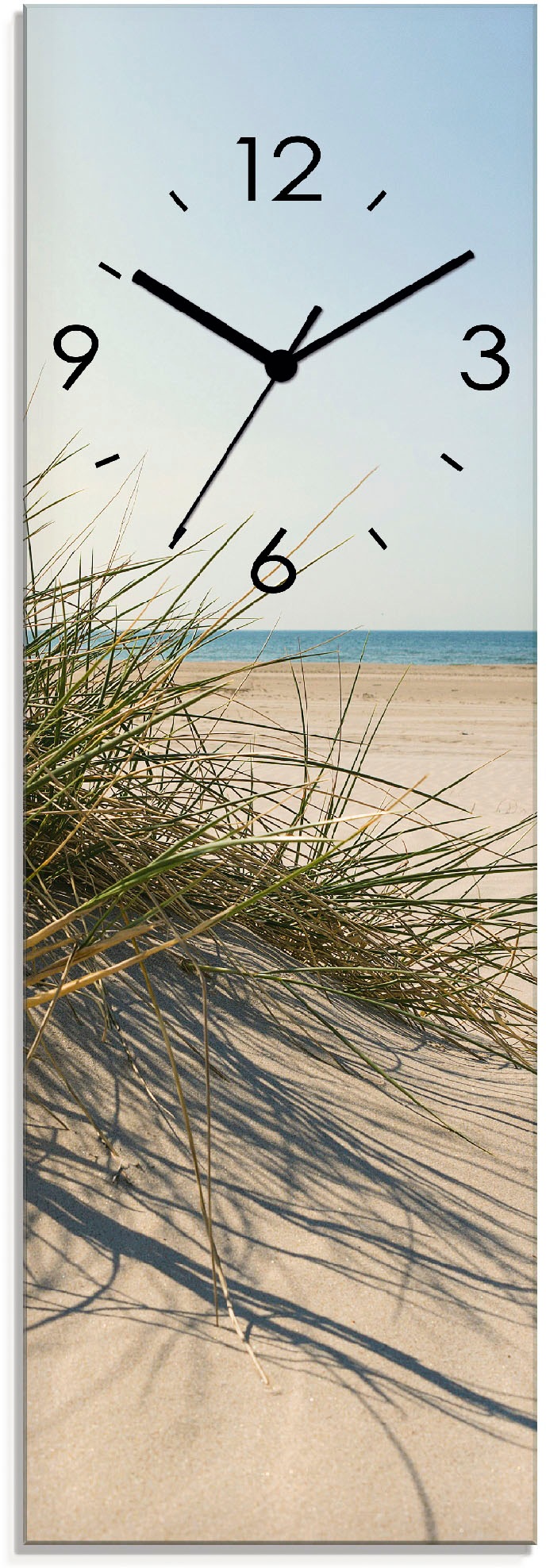 Image of Artland Wanduhr »Strandgras«, lautlos, ohne Tickgeräusche, nicht tickend, geräuschlos - wählbar: Funkuhr o. Quarzuhr, moderne Uhr für Wohnzimmer, Küche etc. - Stil: modern bei Ackermann Versand Schweiz