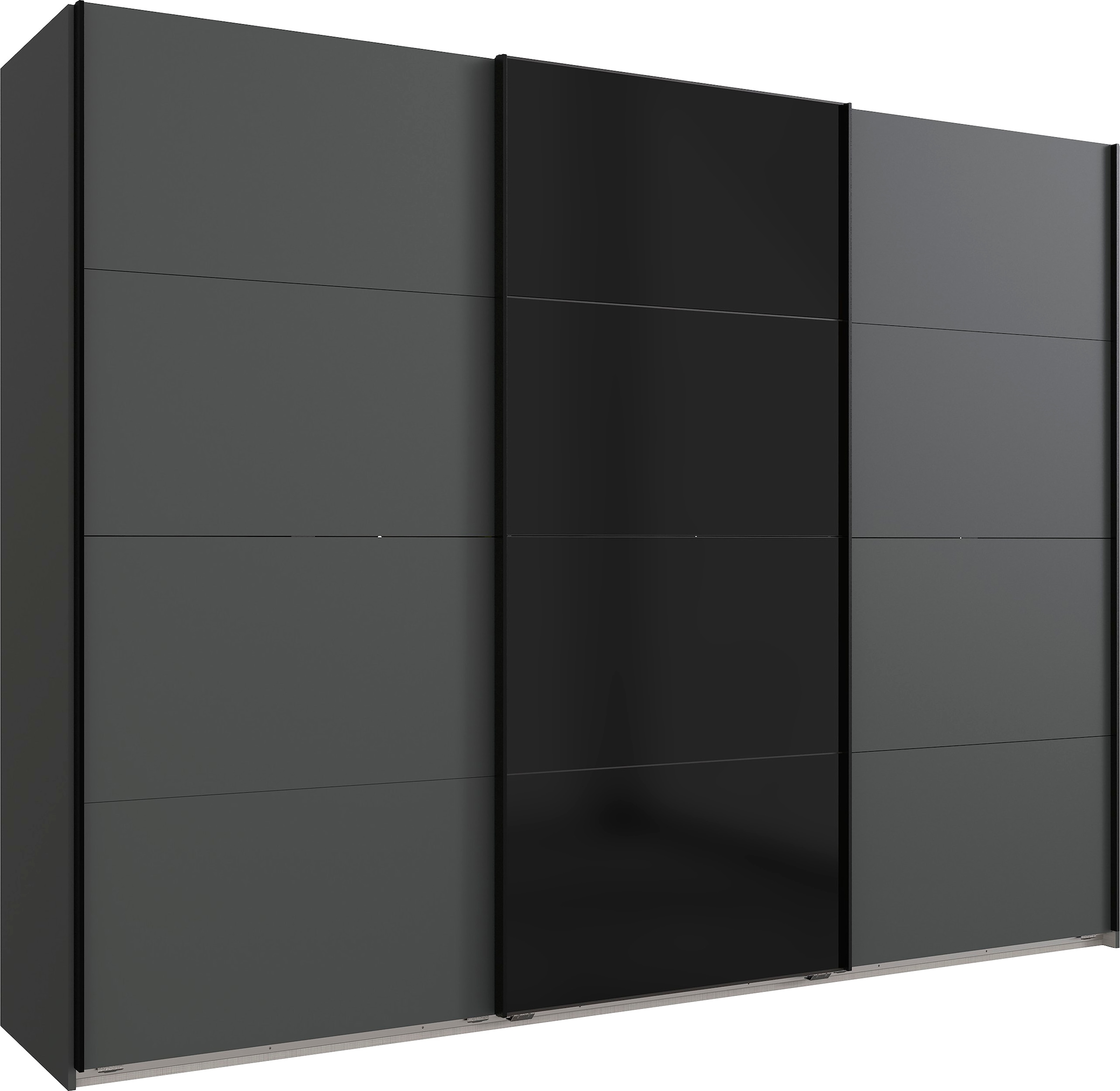Image of Wimex Schwebetürenschrank "Barcelona" mit Glaselementen auf der Mitteltür
