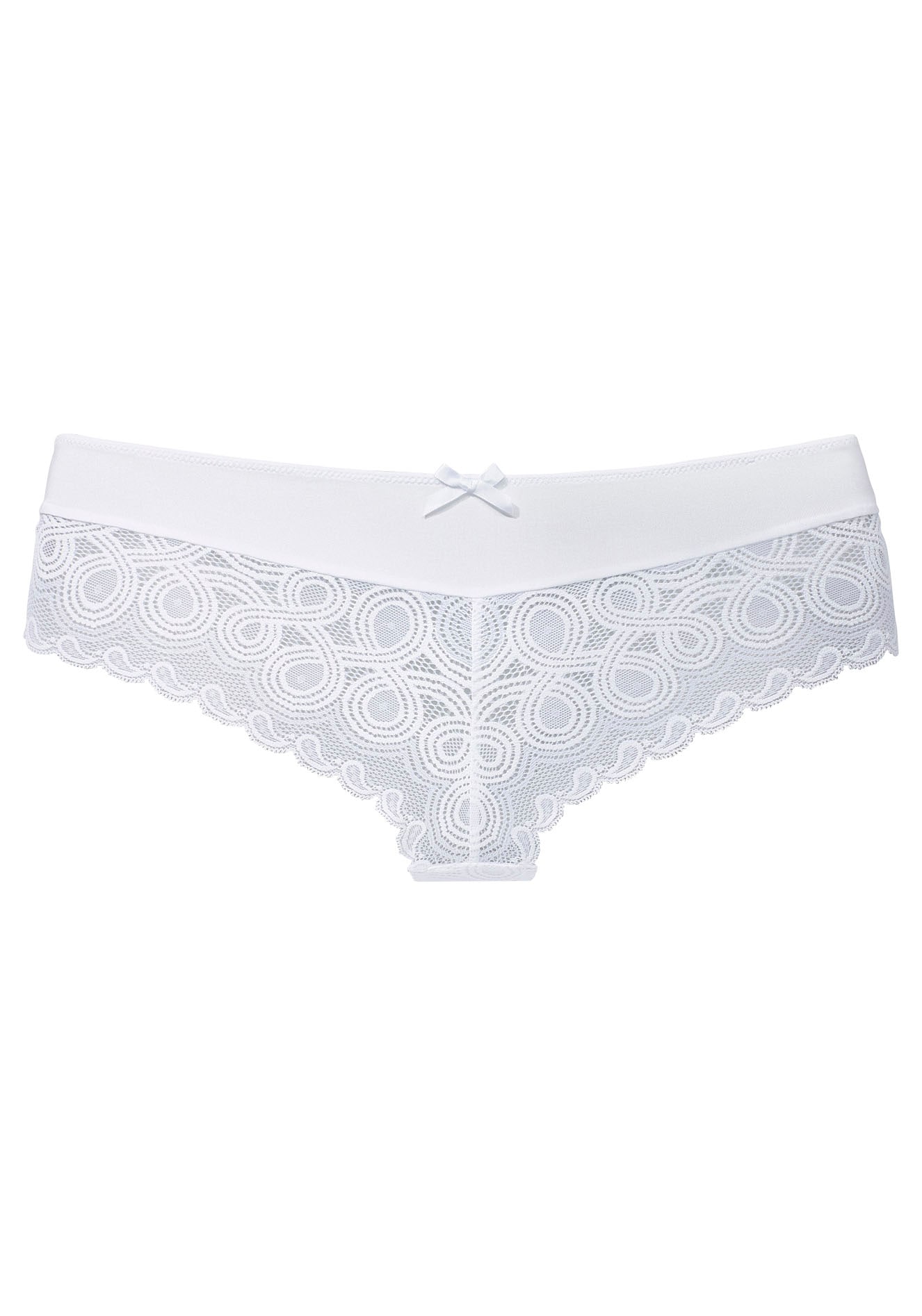 LASCANA Stringpanty, mit extravaganter Spitze und Zierschleife