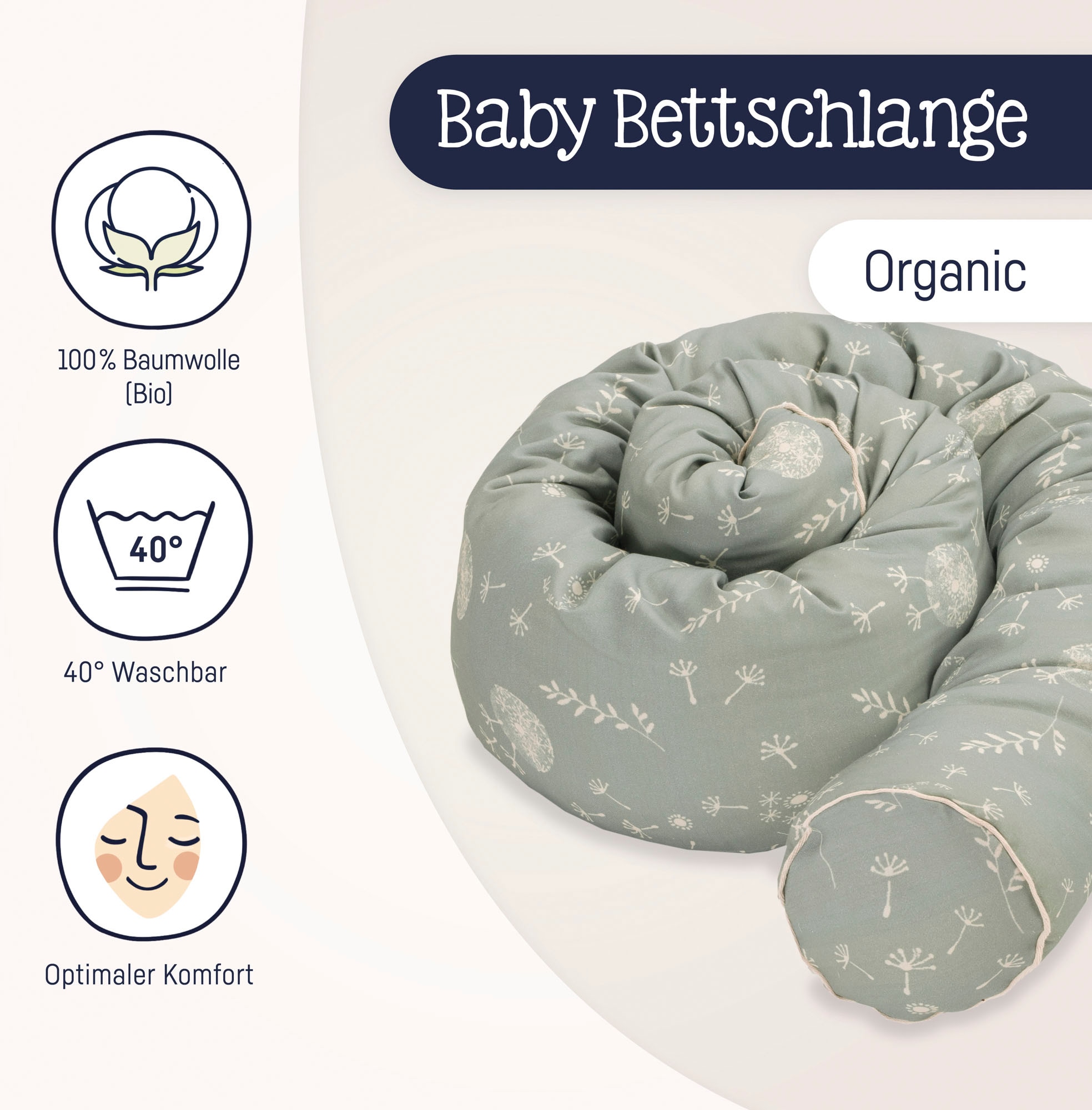 Julius Zöllner Serpent à nid »Organic, Wildflower« Made in Germany