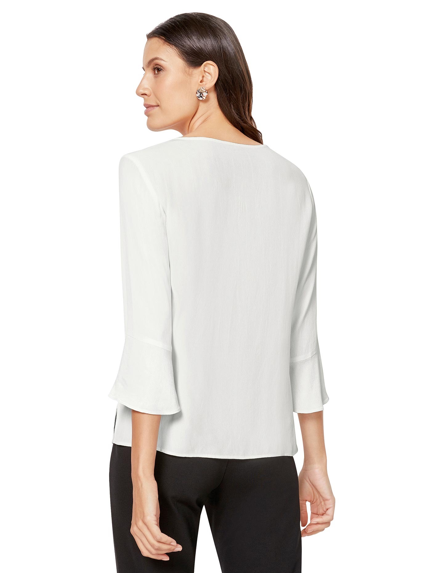 Bluse aus dezent glänzendem Satin