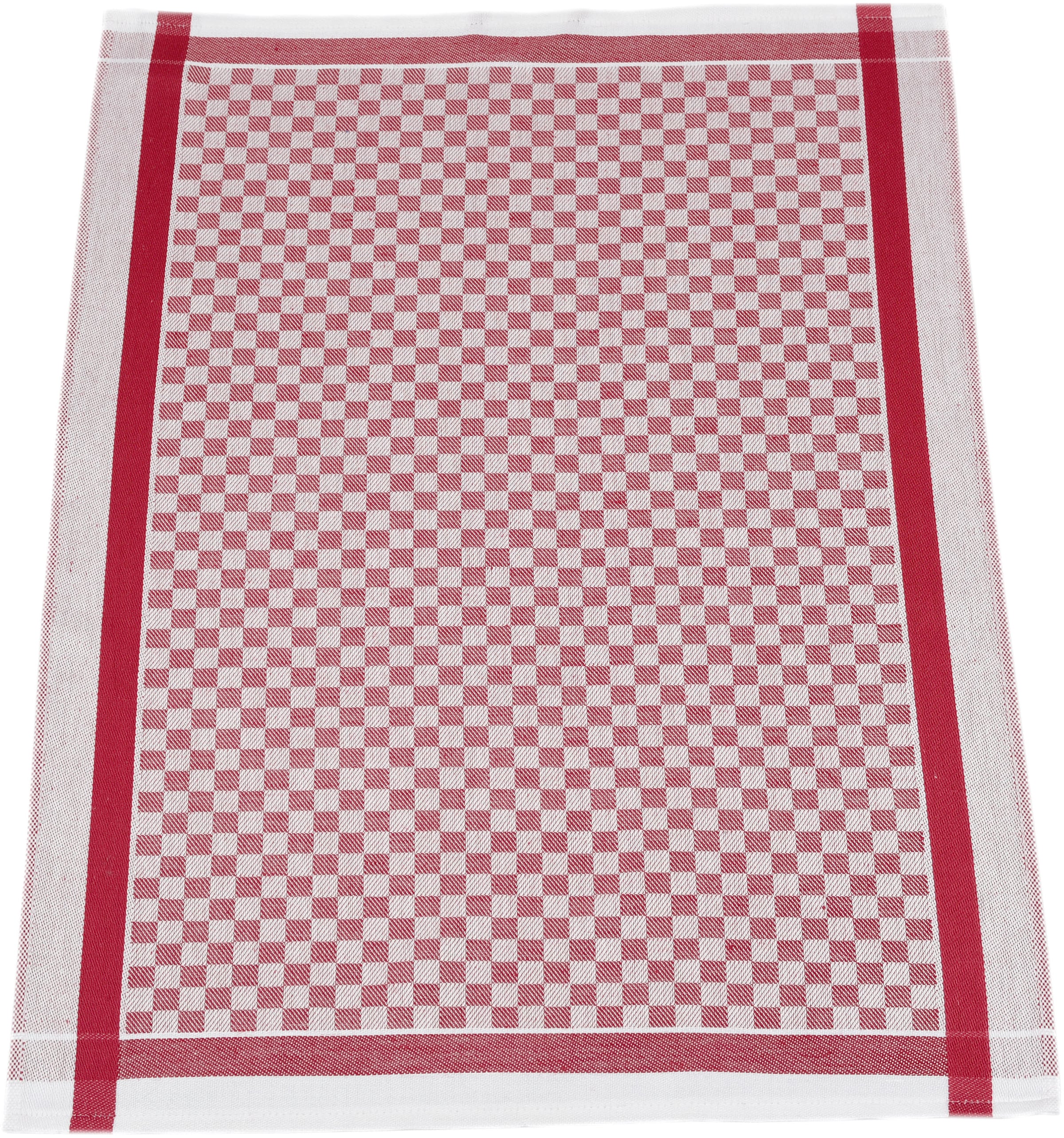 ROSS Geschirrtuch »Exclusiv«, (Set, 3 tlg.), 1x Küchen-Frottiertuch (Streifen) und 2 Geschirrtücher (Karodesign)