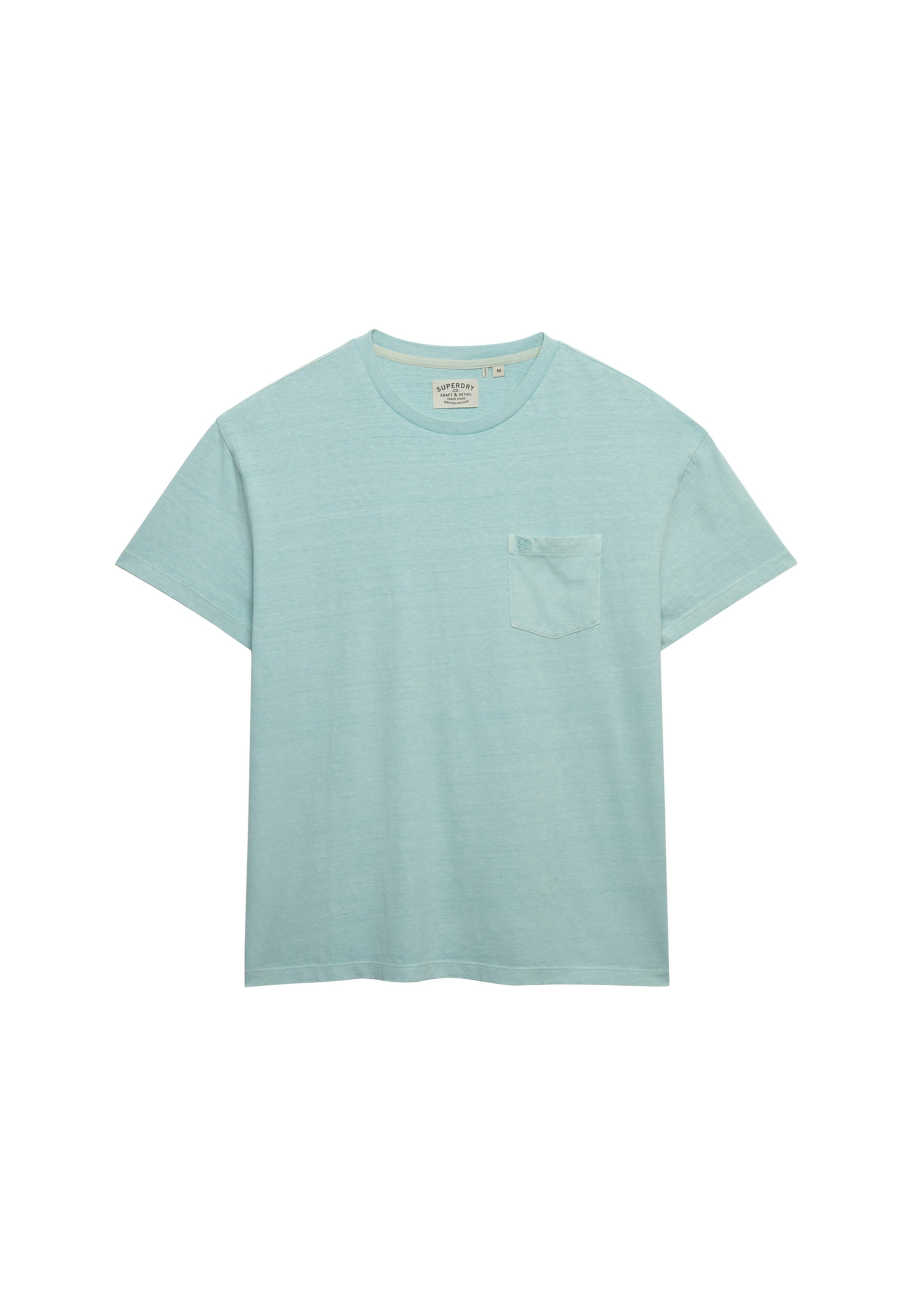 Superdry Rundhalsshirt »COTTON CLASSIC LINEN PKT TEE« aus tollem Baumwoll-Leinen-Mischgewebe