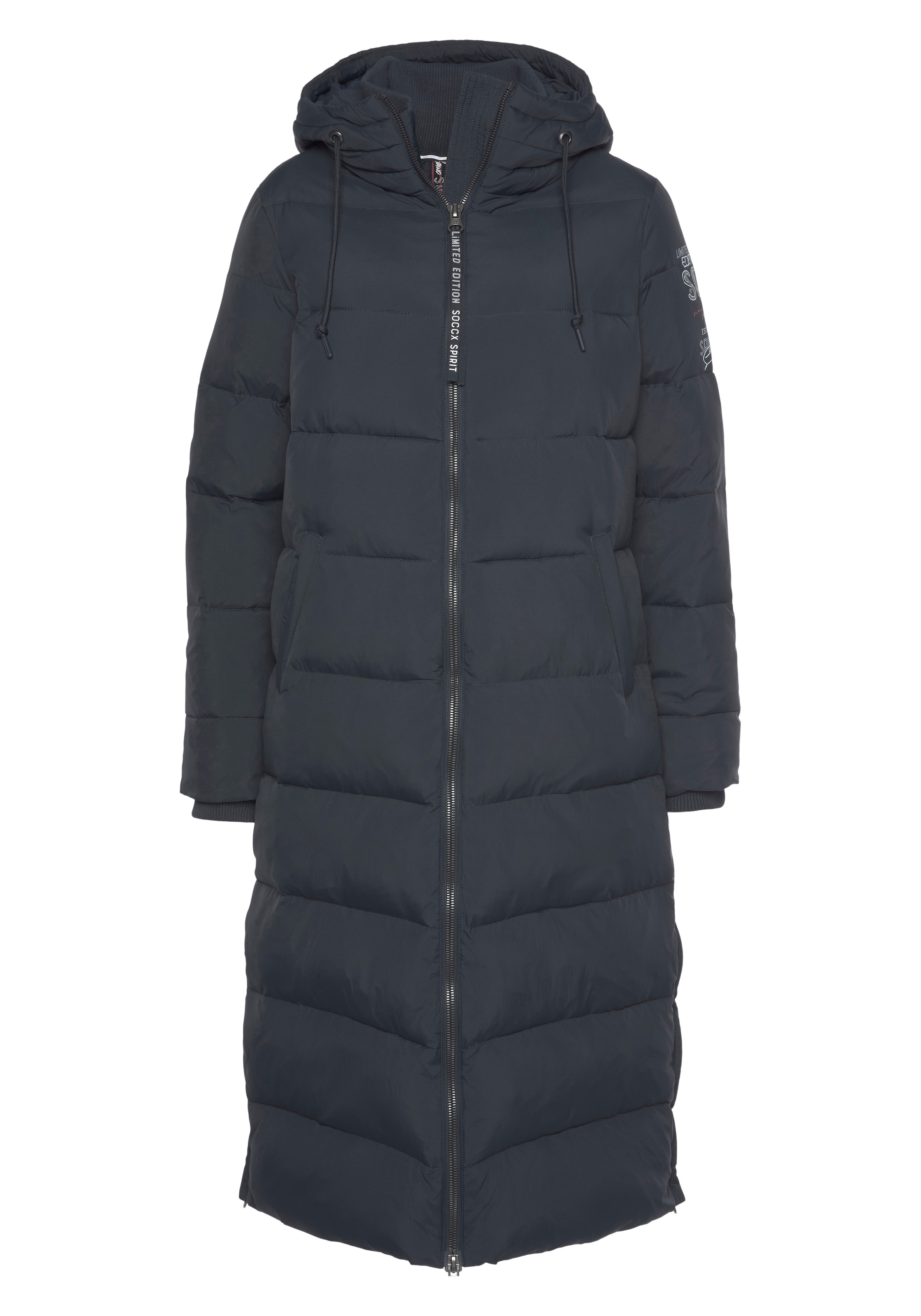 Image of SOCCX Steppmantel, mit Logodruck am Ärmel bei Ackermann Versand Schweiz