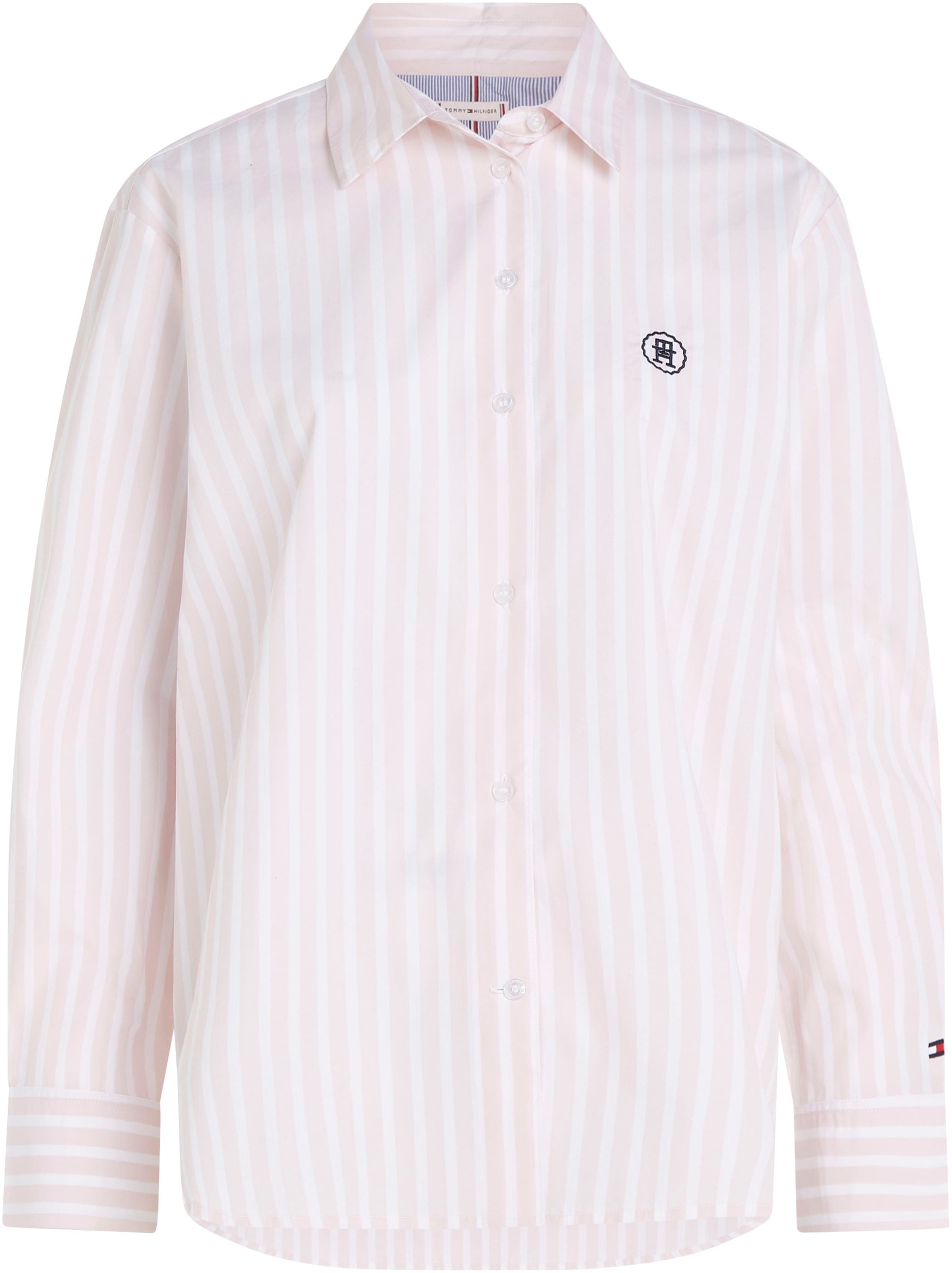 Tommy Hilfiger Hemdbluse »SMD STRIPE EASY FIT LS SHIRT«, mit Längsstreifen