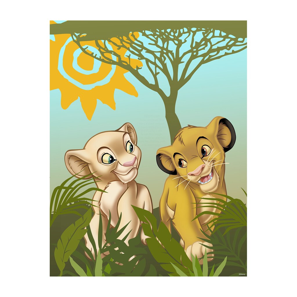 Komar Poster »Lion King Urembo Meadows«, (1 St.), Kinderzimmer, Schlafzimmer, Wohnzimmer
