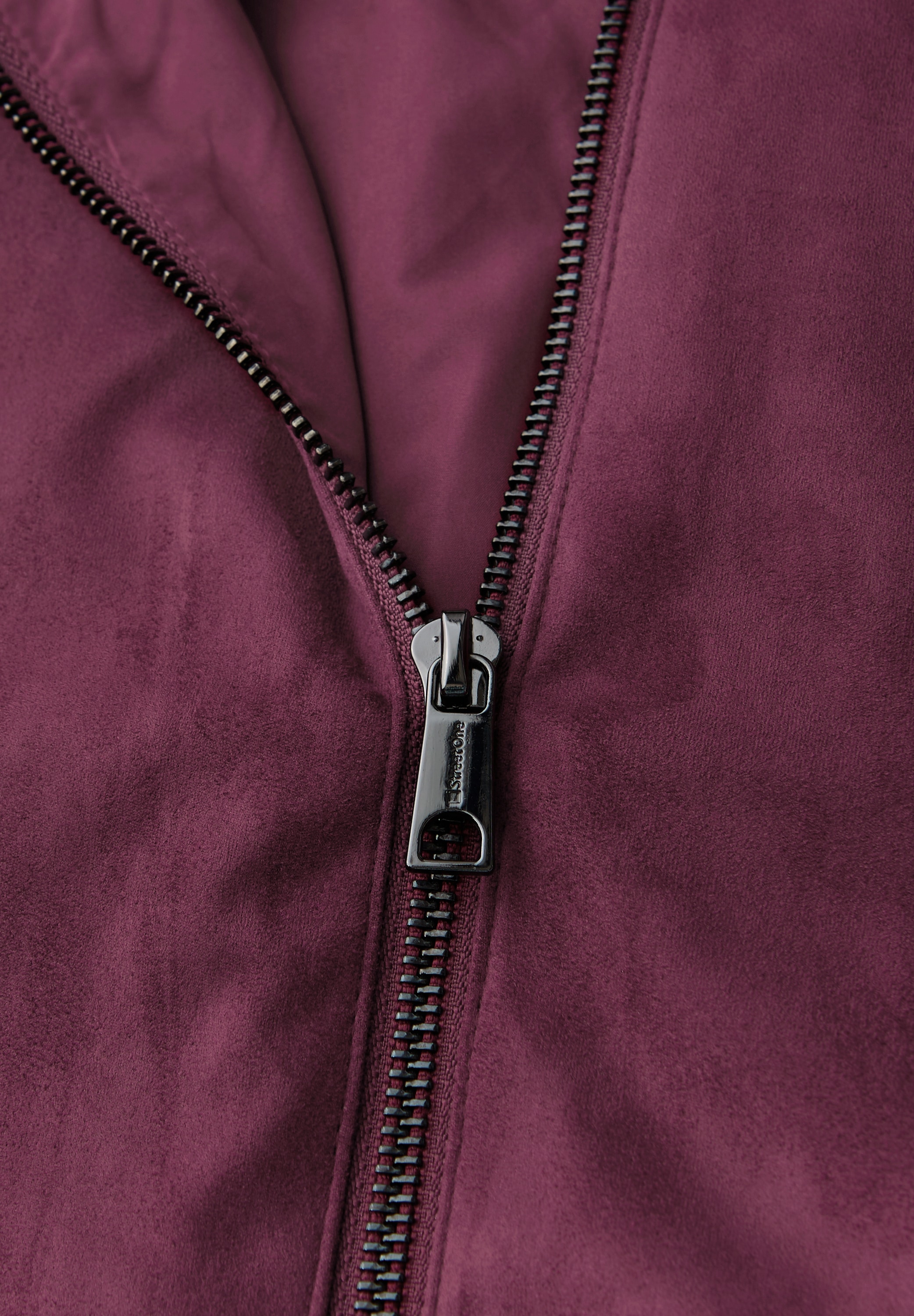 STREET ONE Blazer en similicuir mit Taschen und Stehkragen