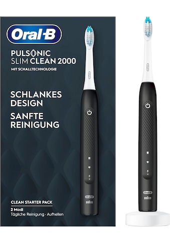 Schallzahnbürste »Pulsonic Slim Clean 2000«, 1 St. Aufsteckbürsten