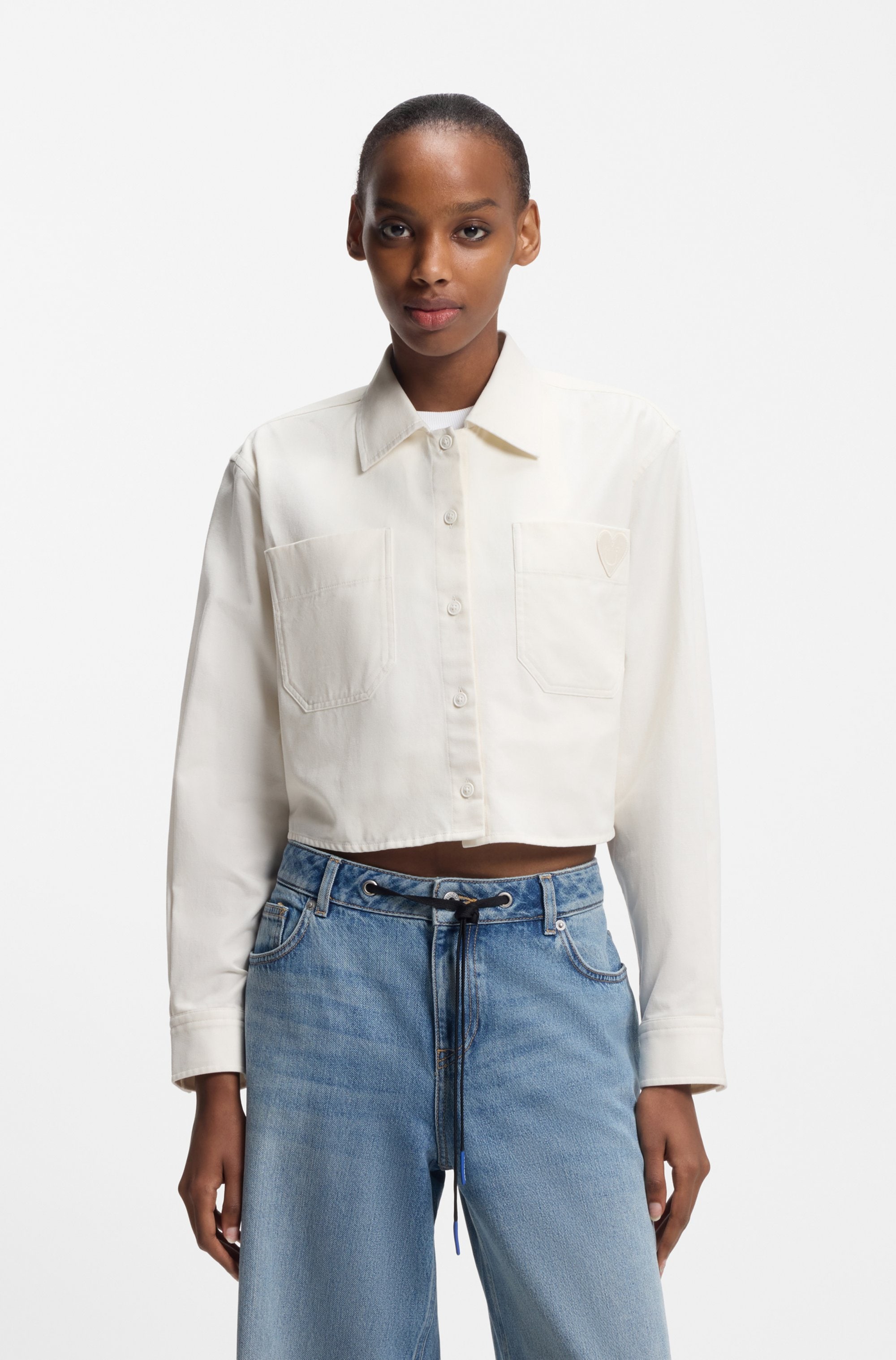 Image of HUGO Hemdbluse "Edia" im Loose Fit