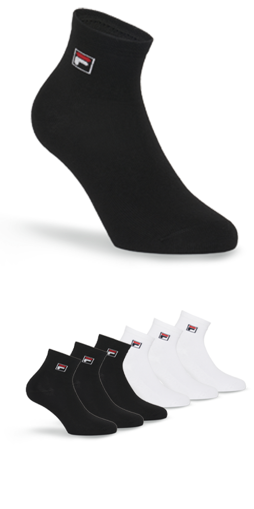 Image of Fila Kurzsocken "UNISEX QUARTER PLAIN SOCKS" 6 Paar, mit Logo-Schriftzug