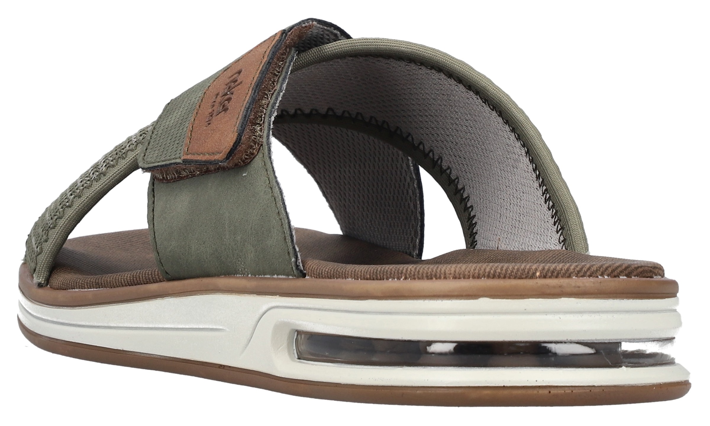 Rieker Pantolette  , chaussure d'été, chaussure de plage, mule, chausson avec fermeture velcro