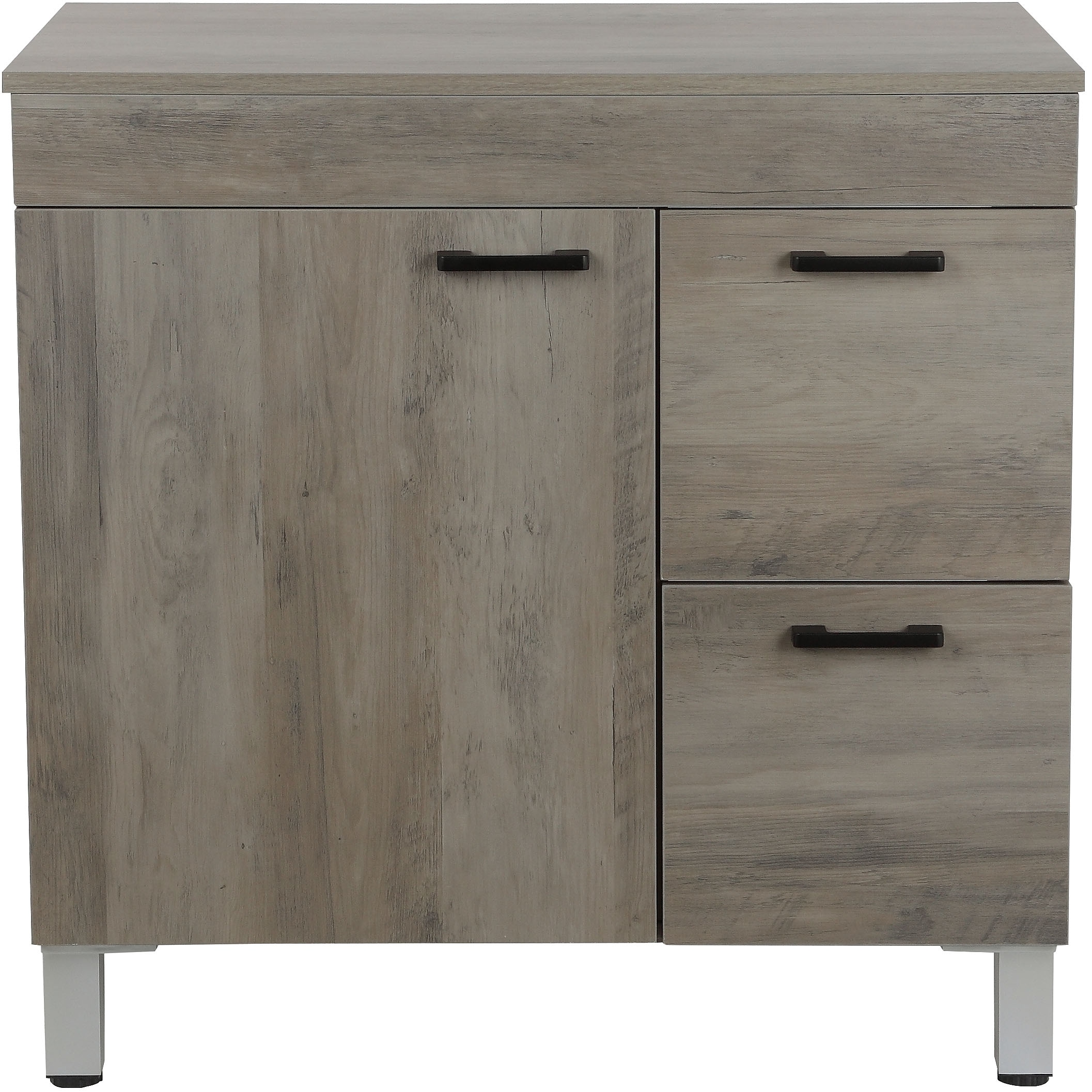 welltime Table de lavage »Florenz, Badezimmerschrank,Badschrank« Stauraum Waschtisch, 2 Schubladen und 1 Tür