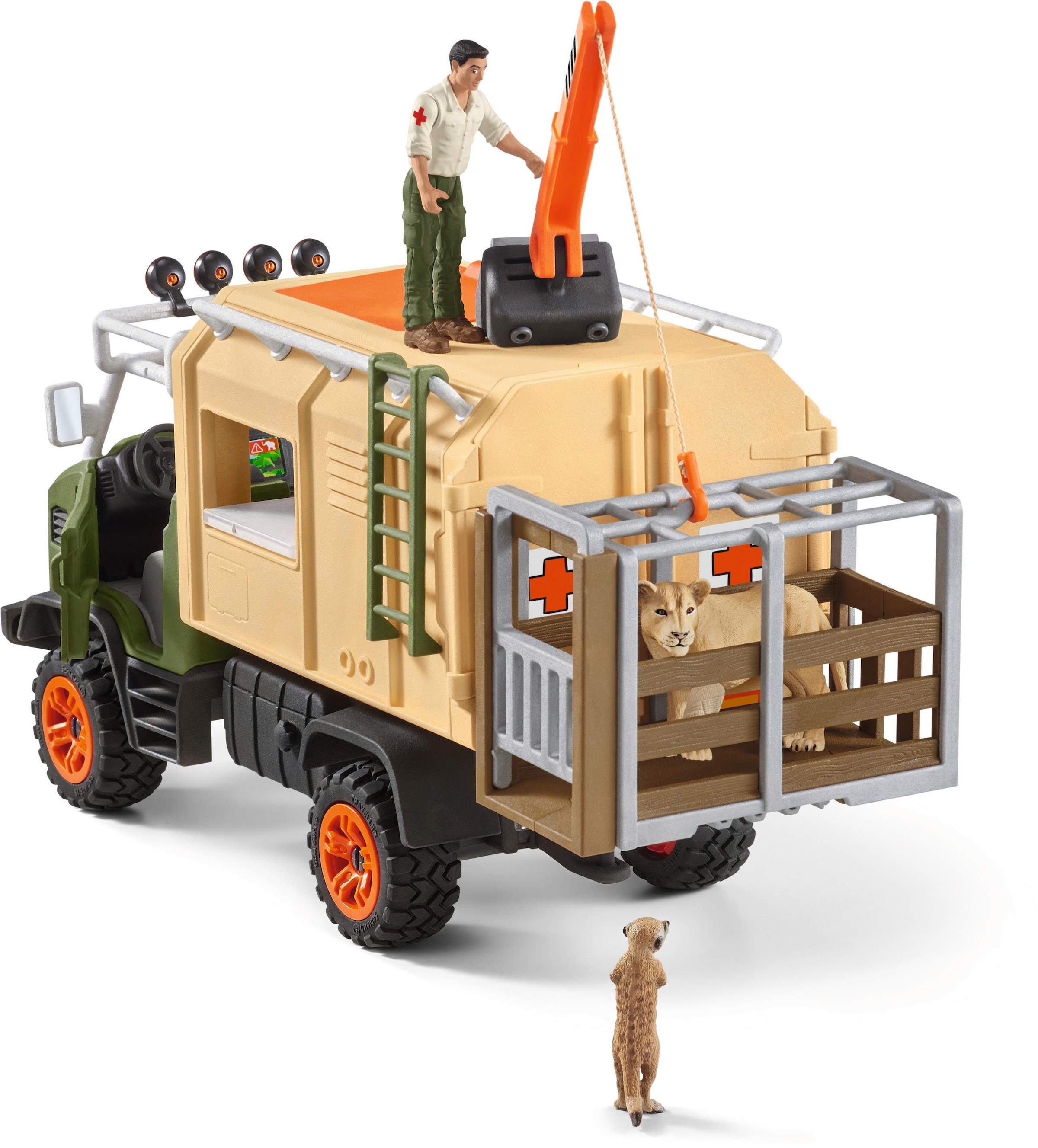 Schleich® Spielwelt »WILD LIFE, Grosser Truck Tierrettung (42475)«, (Set), Made in Europe