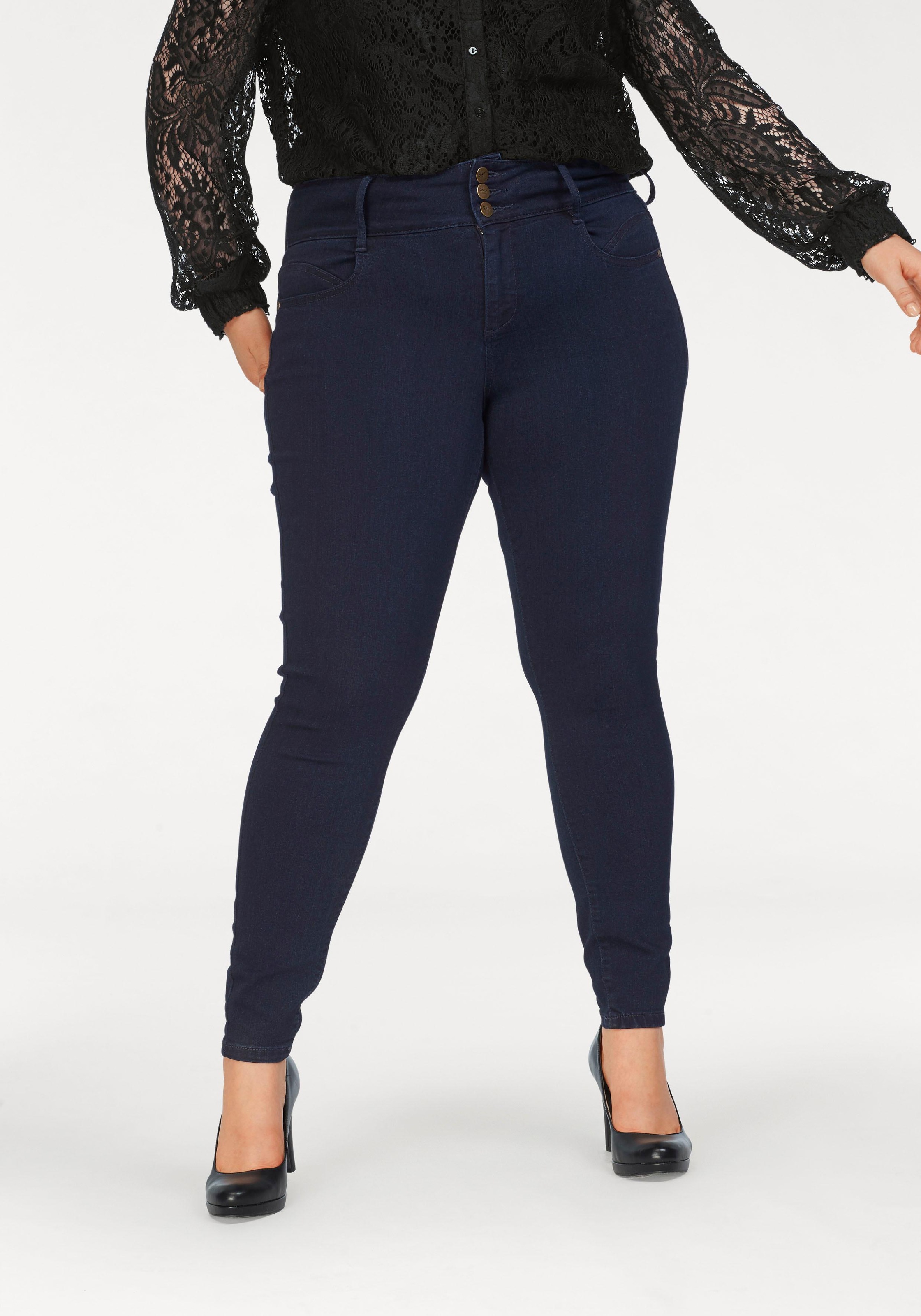 Image of ONLY CARMAKOMA Ankle-Jeans »CARANNABEL HW SKINNY ANK«, High Waist mit 3Knopf-Bund bei Ackermann Versand Schweiz