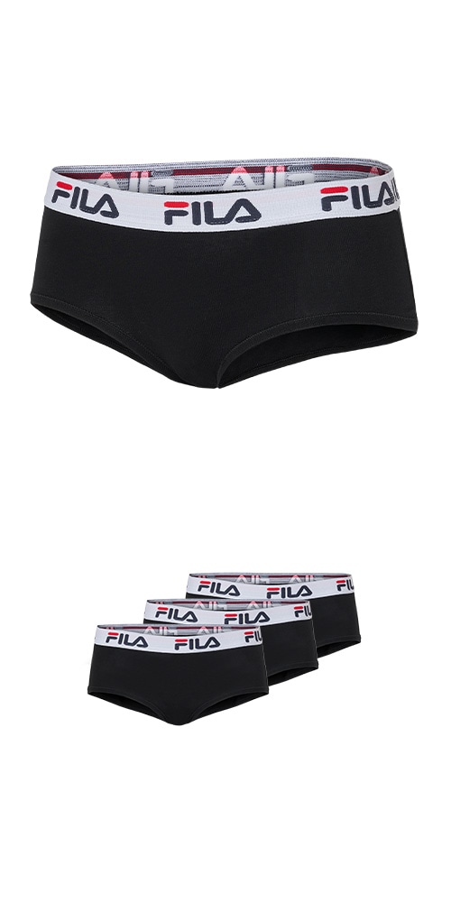 Image of Fila Panty 3er Pack, mit Logoschriftzug, elastisch, Cotton-Mix