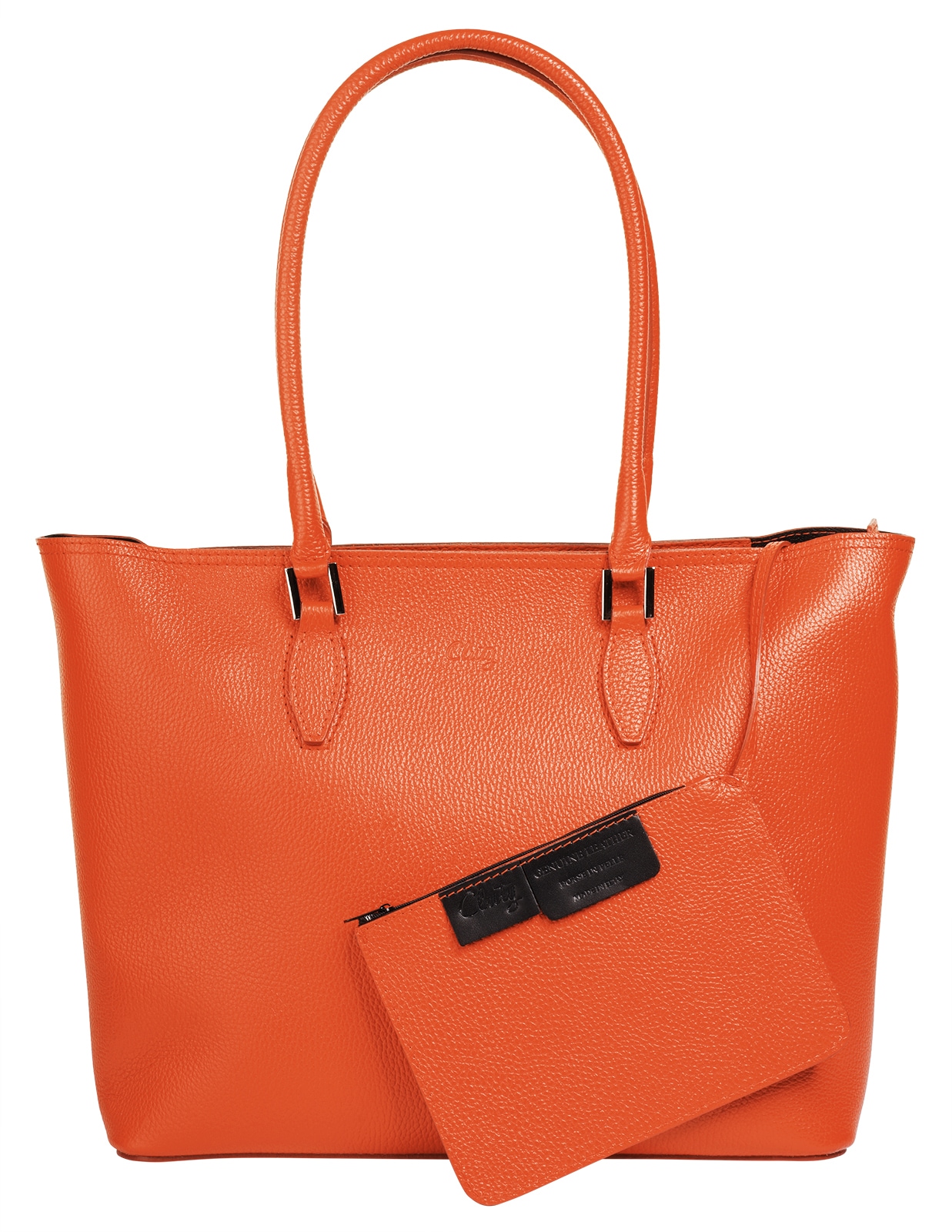 Cluty Shopper, echt Leder, Made in Italy