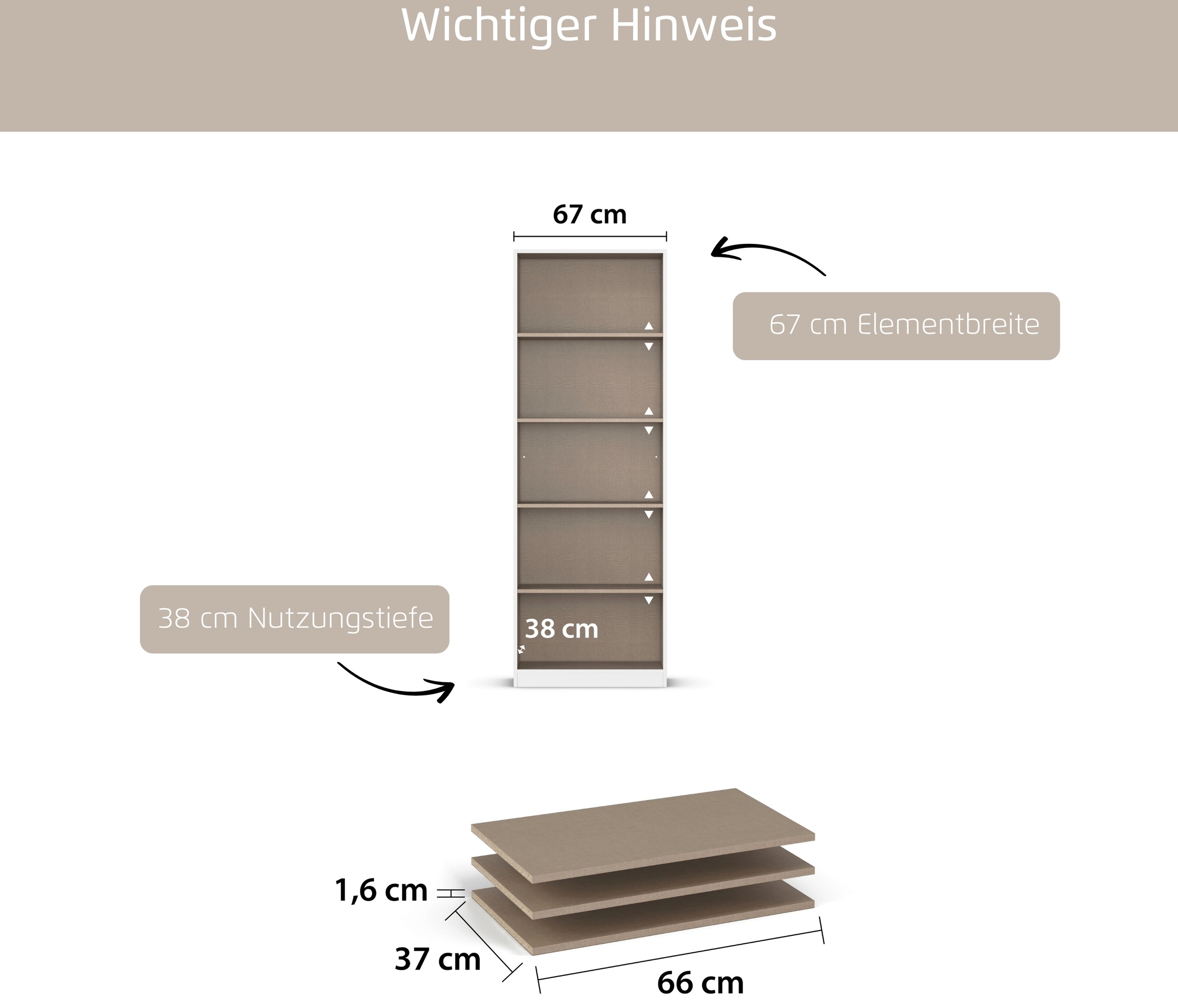 rauch Einlegeboden »Zubehör für Schränke der Serie MINOSA Schranktiefe 41 cm« 2er-Set Breite 43 cm, Tiefe 37 cm