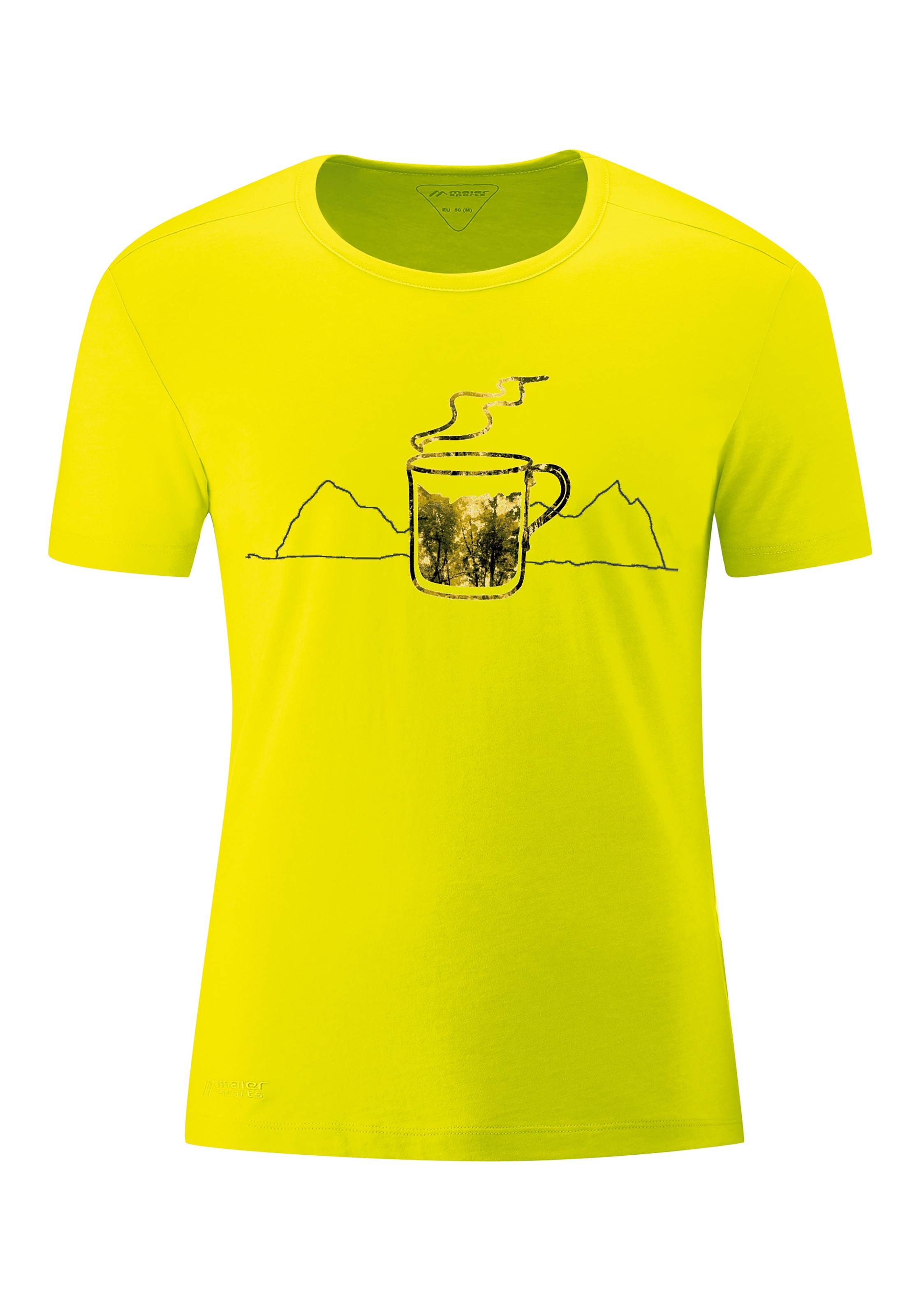 Image of Maier Sports Funktionsshirt »Coffee Break M«, Vielseitiges T-Shirt in ansprechender Melange-Optik bei Ackermann Versand Schweiz