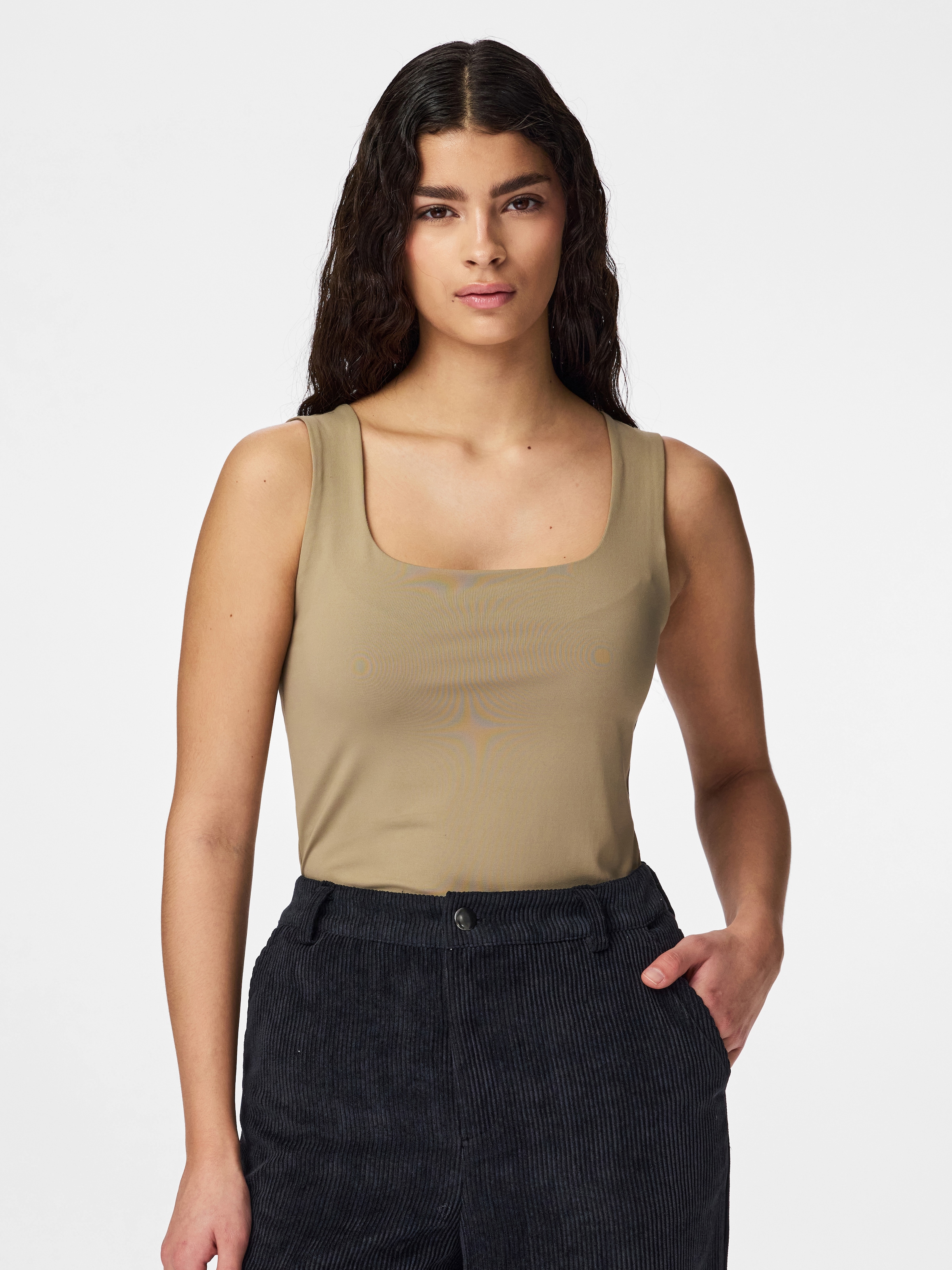 pieces Débardeur »PCLULA SL REVERSIBLE TANKTOP JRS NOOS« mélange de matériaux