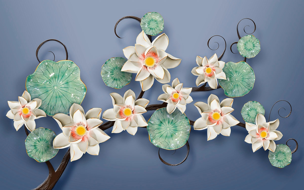 Image of Papermoon Fototapete "Blumen Ast"