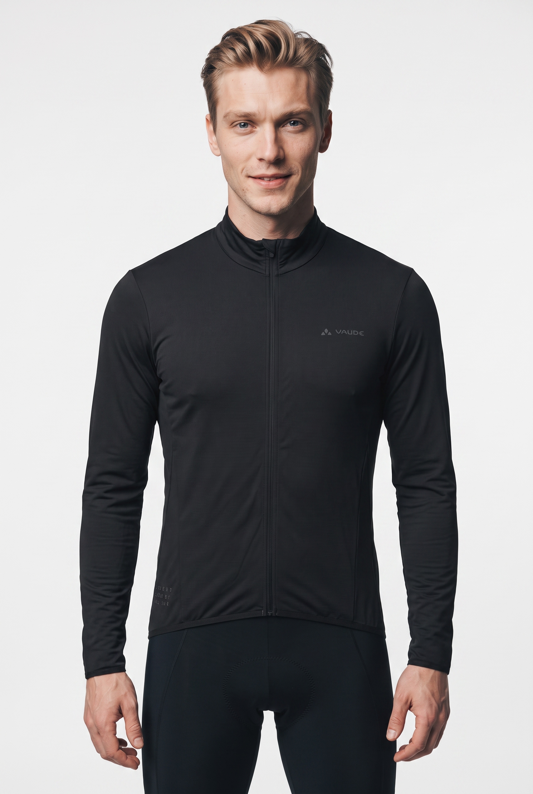 Image of VAUDE Radtrikot "MENS MATERA LS TRICOT II" für Radsport, mit zwei offenen Rückentaschen, mit langen Ärmeln
